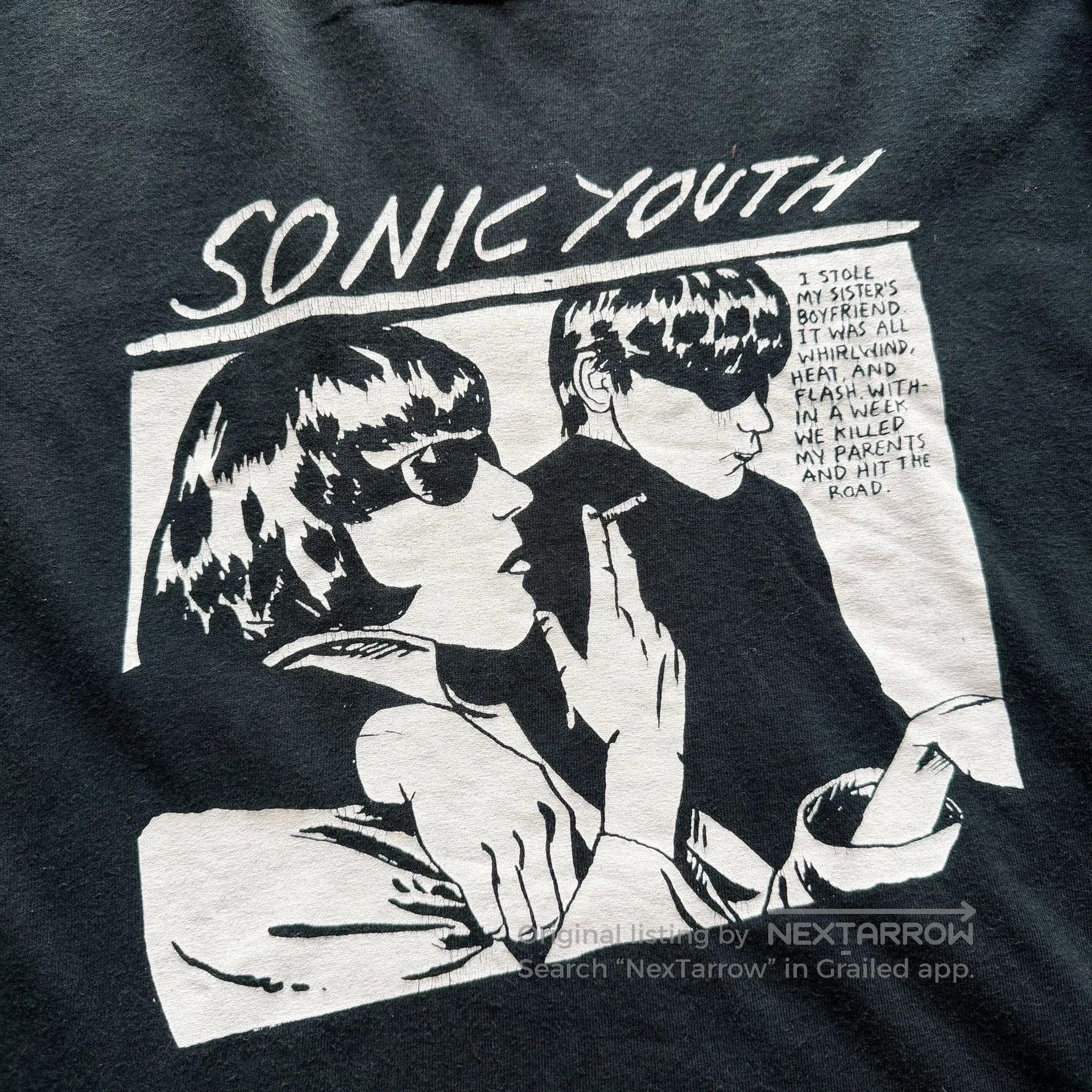 Vintage Vintage Sonic Youth Kurt Cobain Band Tee. Size US M / EU 48-50 / 2 - 3 Thumbnail