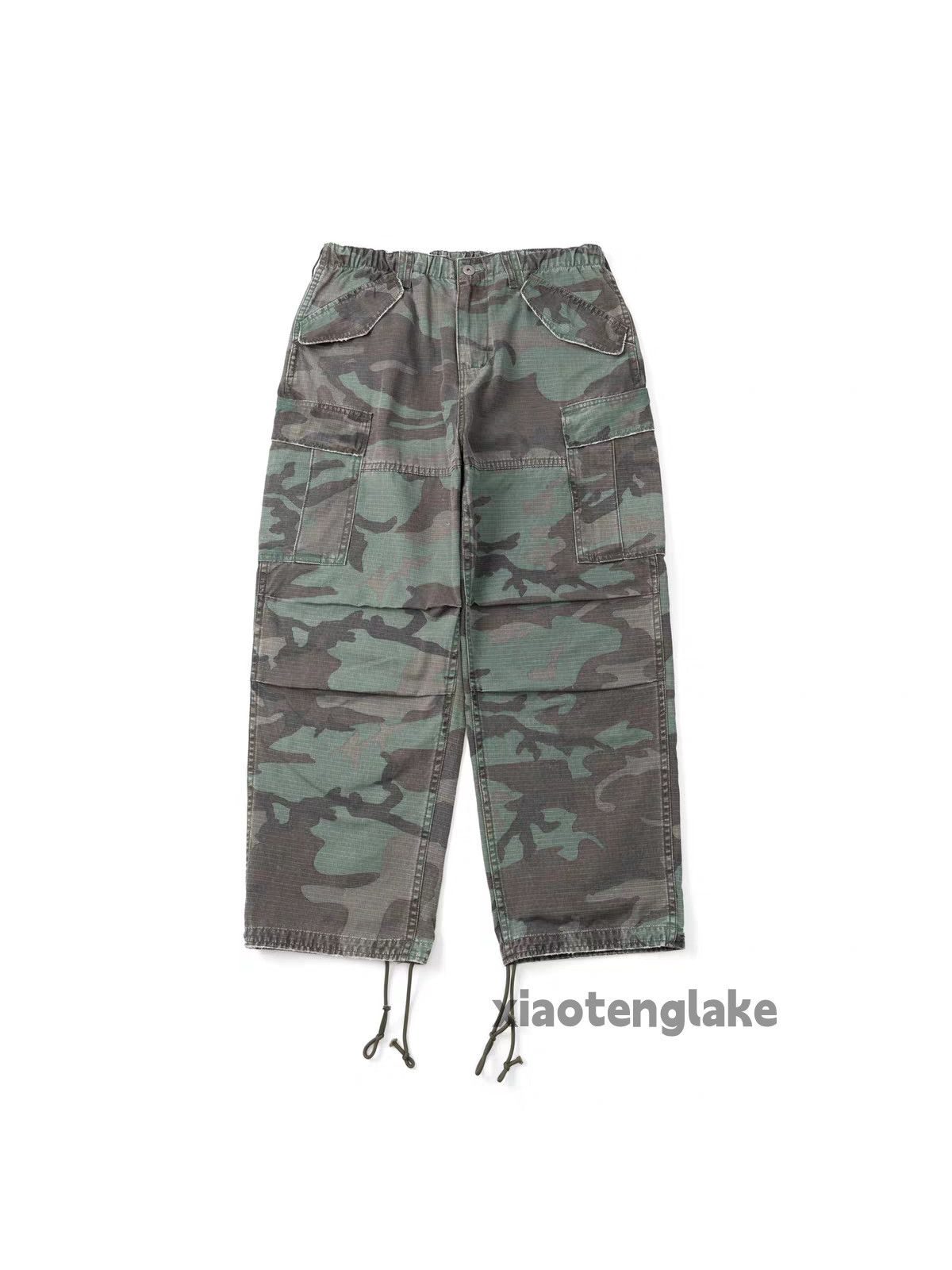 Designer × Japanese Brand × Vintage utility washed faded military outdoor cargo pants Size US 34 / EU 50 - 6 Thumbnail