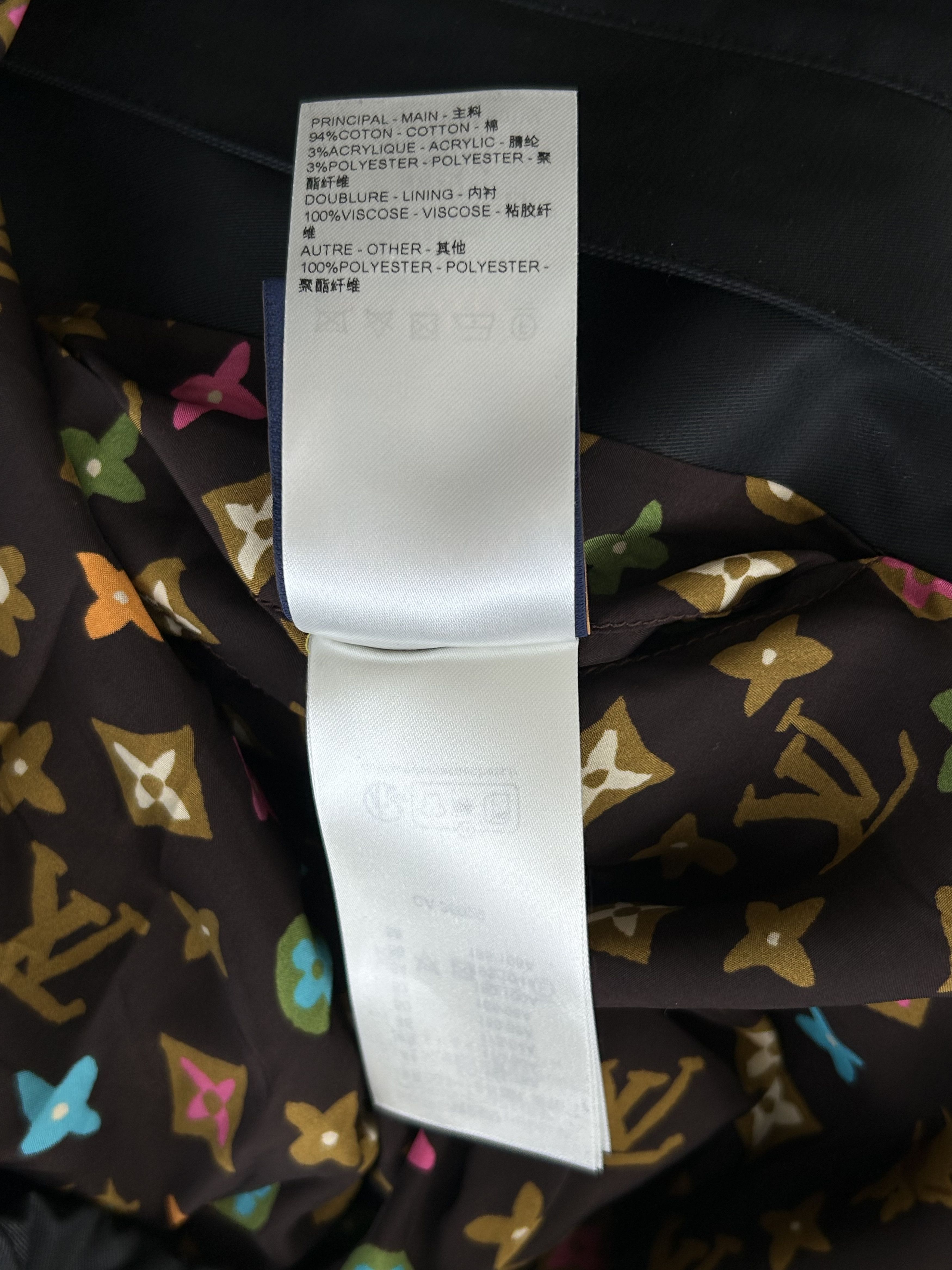 Louis Vuitton Tyler The Creator Navy & Multicolor Monogram Aviator Jacket Size US XL / EU 56 / 4 - 5 Thumbnail