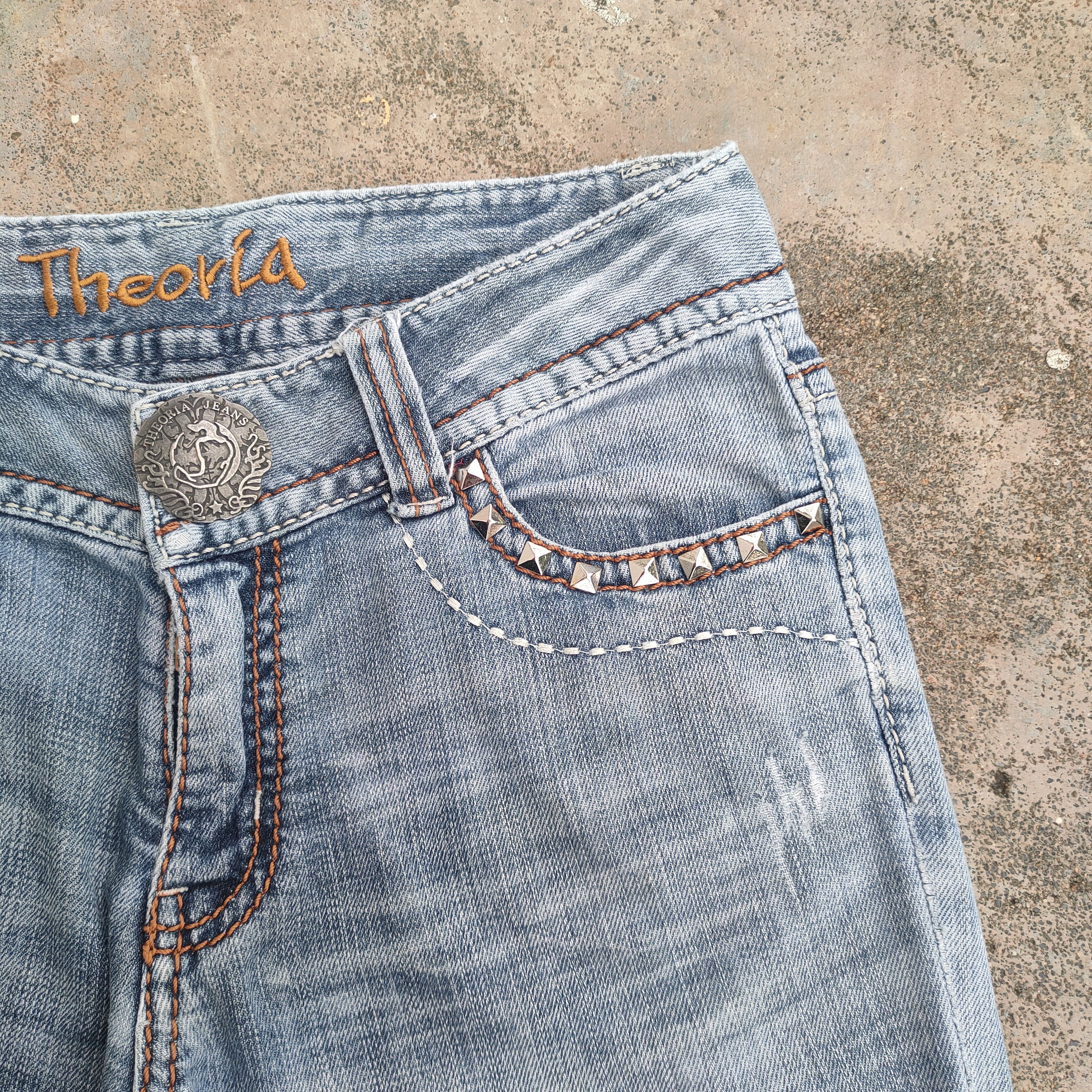 Japanese Brand × Jean VINTAGE THEORIA FLARE FADED RIPPED JEANS DENIM PANTS Size US 29 - 7 Thumbnail
