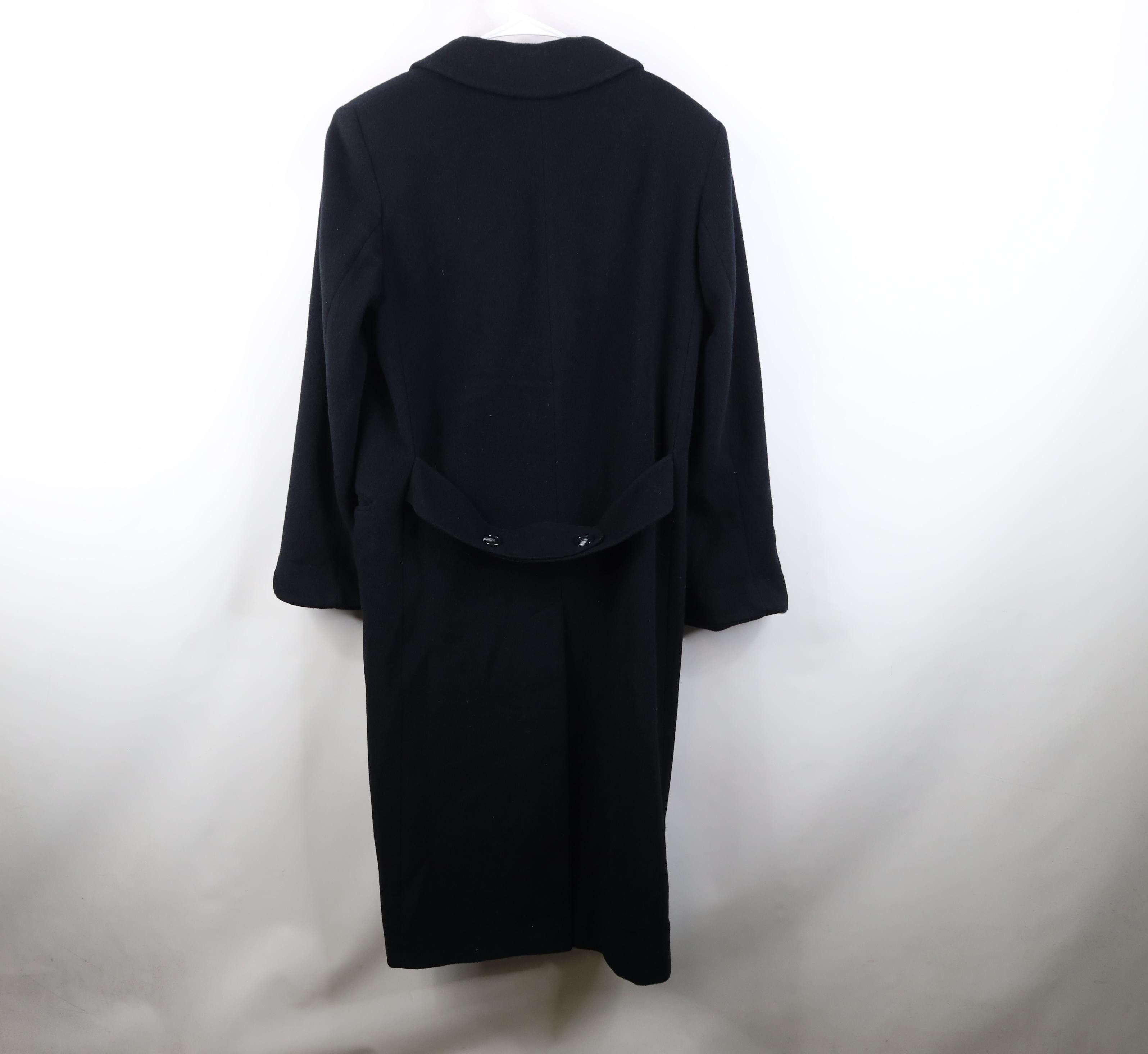 Vintage Vintage 90s Streetwear Trench Coat Overcoat Jacket Black Size M / US 6-8 / IT 42-44 - 14 Thumbnail