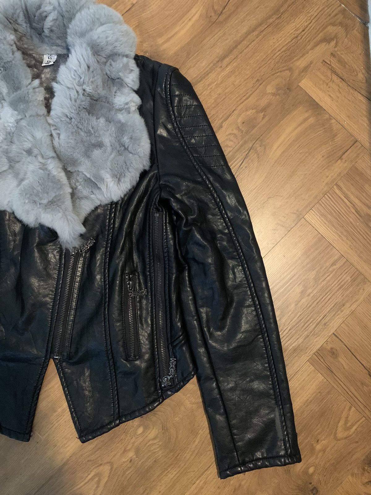Ekam Japanese synthetic leather fur jacket punk rock viekei styel Size US M / EU 48-50 / 2 - 7 Thumbnail