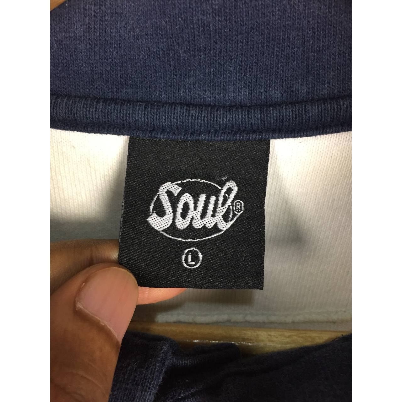 Vintage SOUL Embroidered Logo Modern Heritage Polo Tee Size US L / EU 52-54 / 3 - 7 Thumbnail