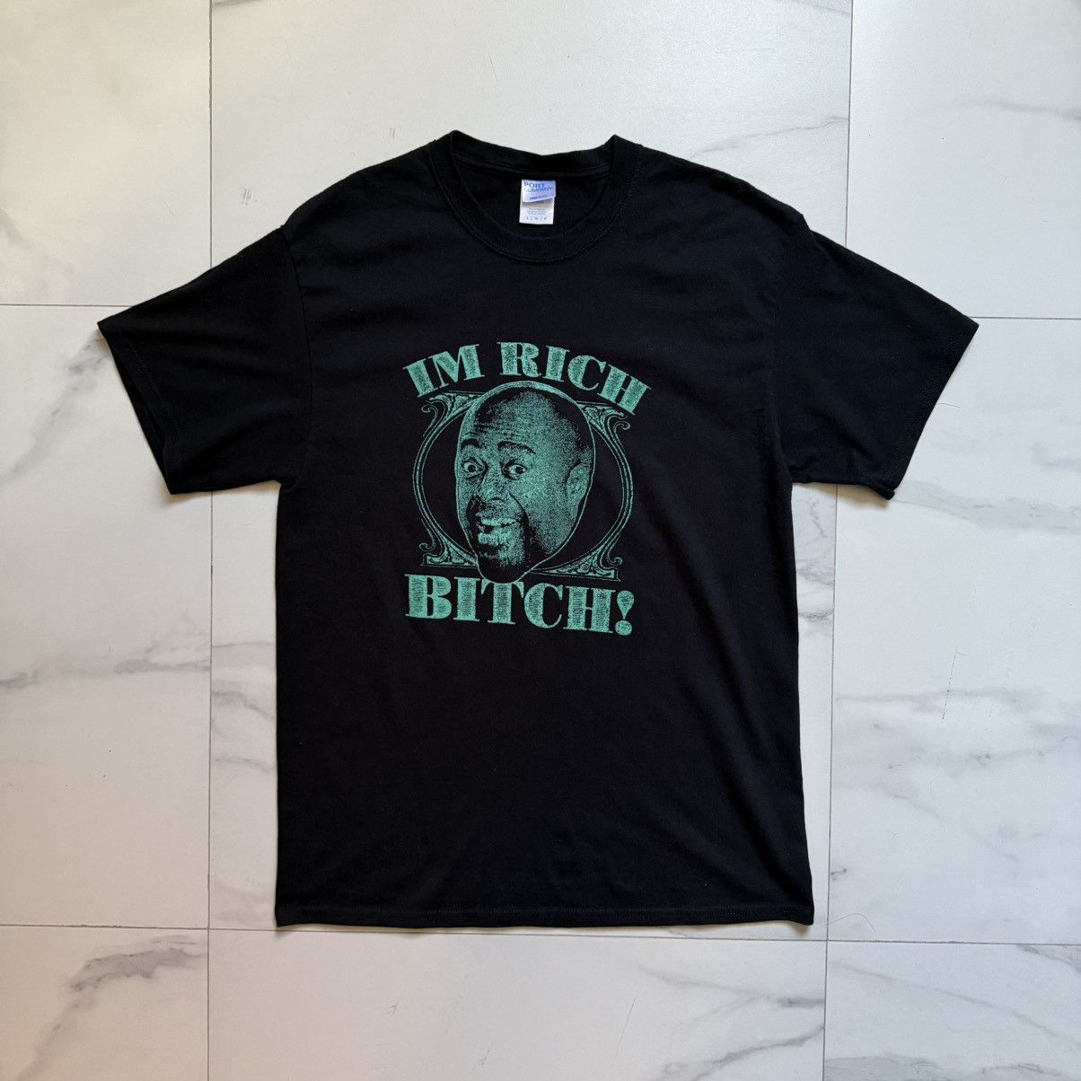 Port & Company Vintage Y2K Dave Chapelle I’m Rich Bitch! Tee Size US L / EU 52-54 / 3 - 2 Thumbnail