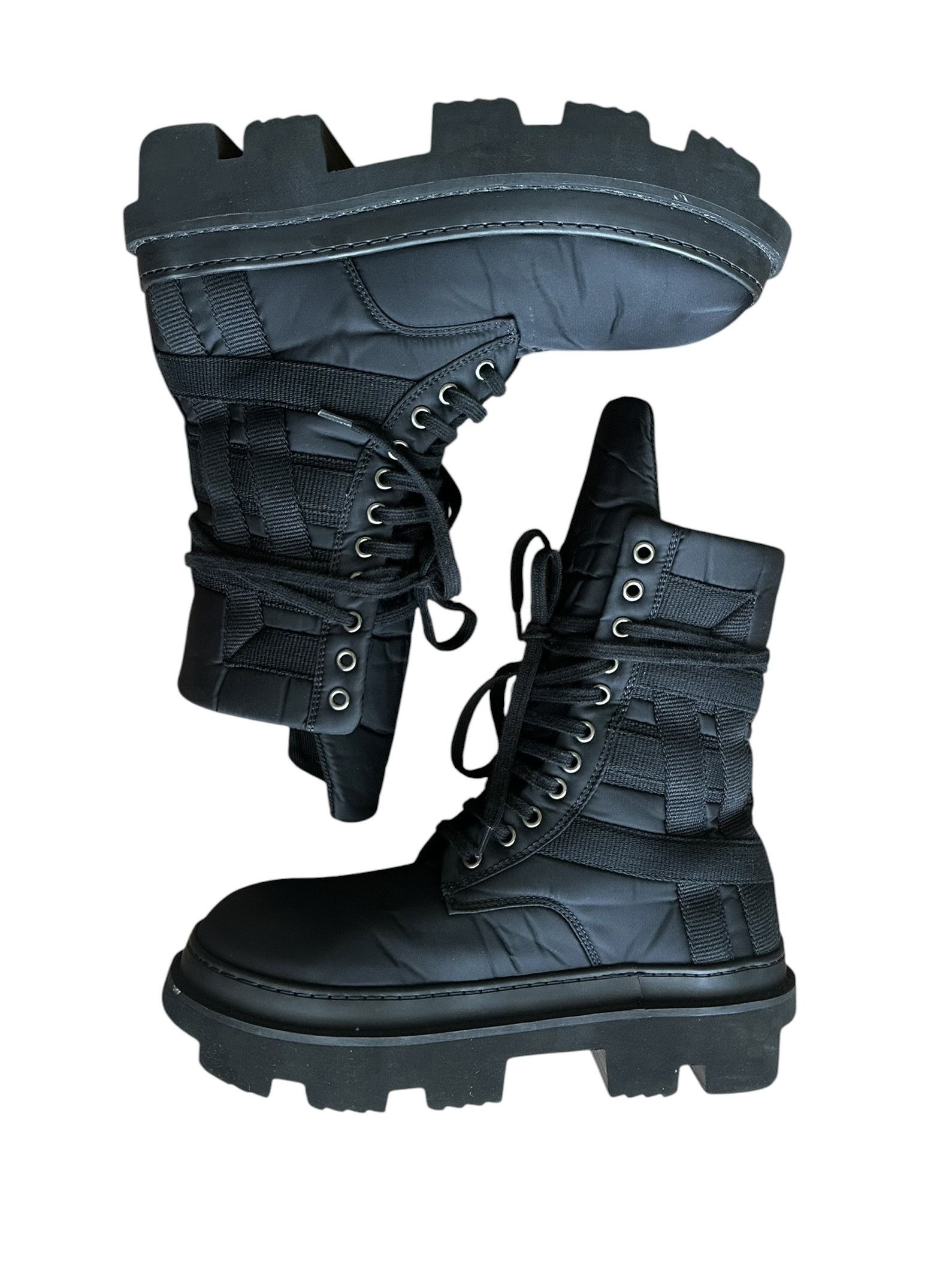 Rick Owens Drkshdw Rick Owens DRKSHDW SS24 Mega Tooth Army Boots