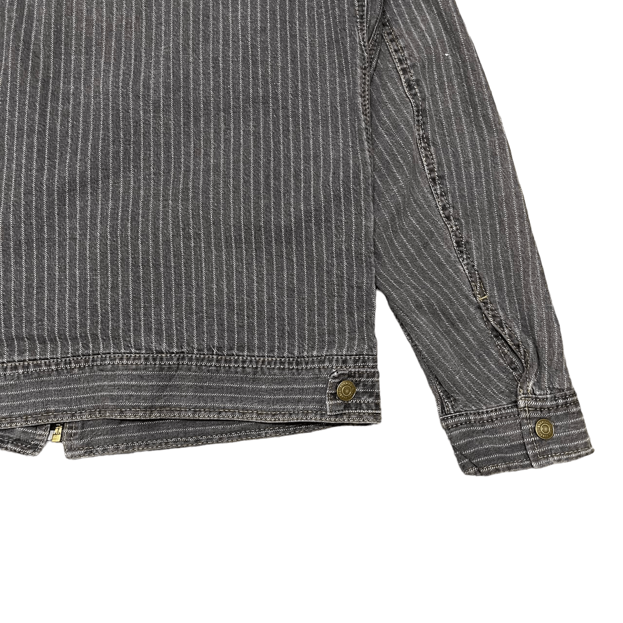Japanese Brand Vintage Dogman Workwear Hickory Stripe Jacket Size US L / EU 52-54 / 3 - 14 Thumbnail