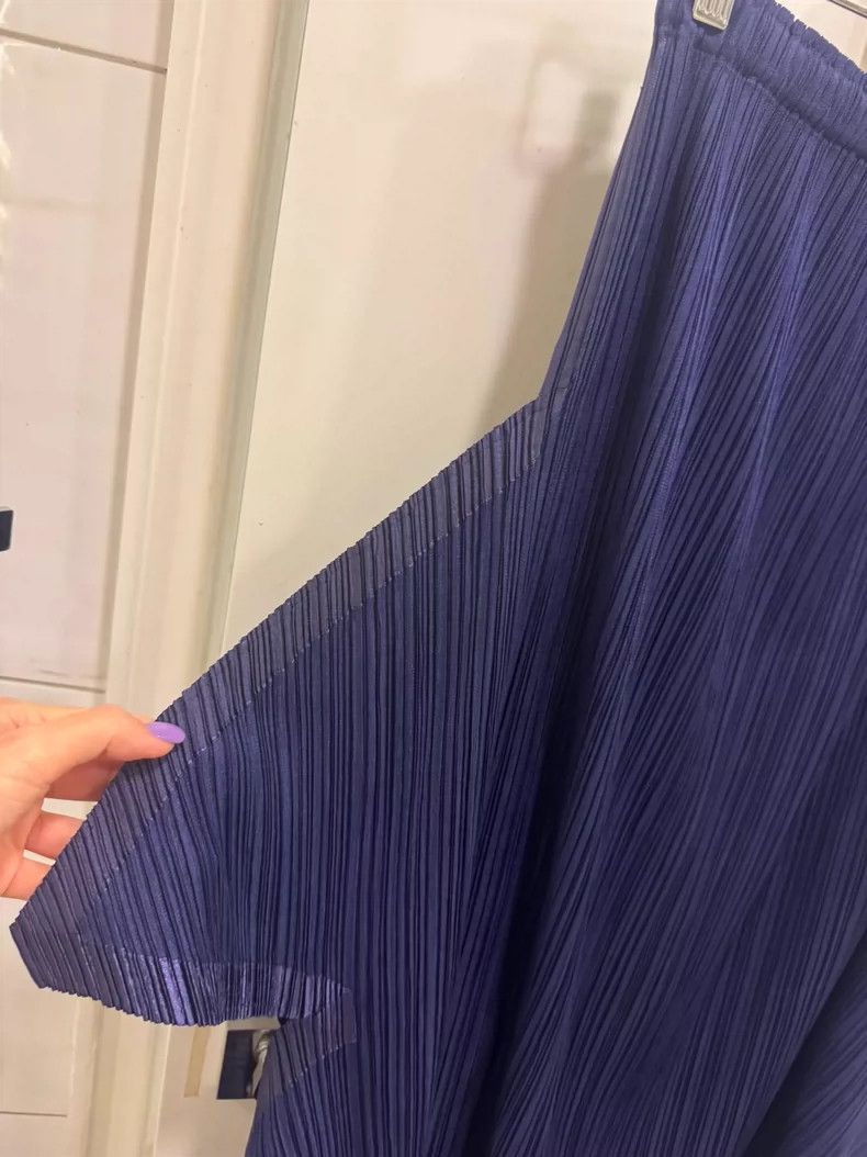 Issey Miyake Issey Miyake size:4 Blue double-layered skirt Size 42" / US 20 - 7 Thumbnail