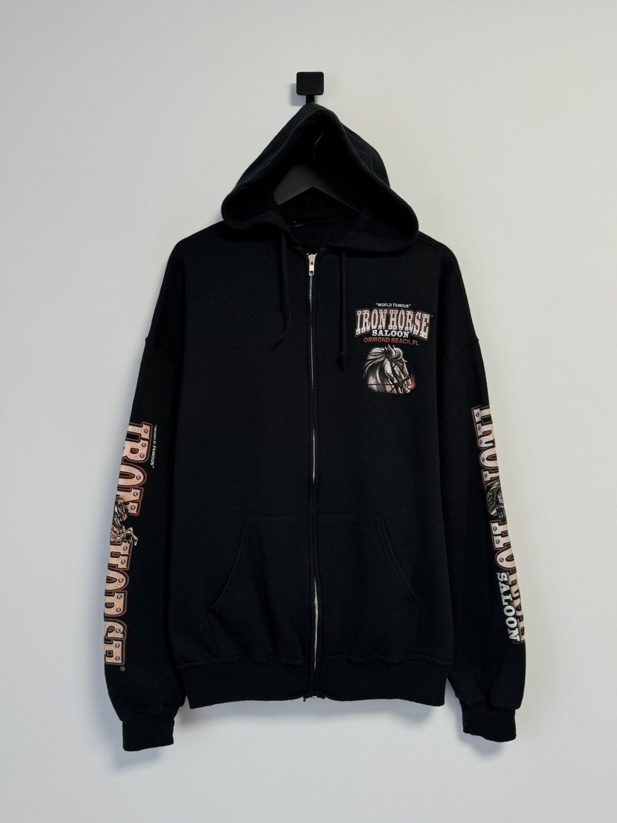 Vintage Iron Horse 2008 Bike week Zip hoodie Vintage Size US XL / EU 56 / 4 - 1 Thumbnail