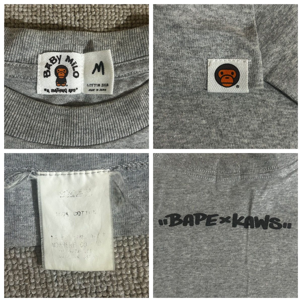 Bape Bape x Kaws Milo Sta Tee Size US M / EU 48-50 / 2 - 6 Thumbnail