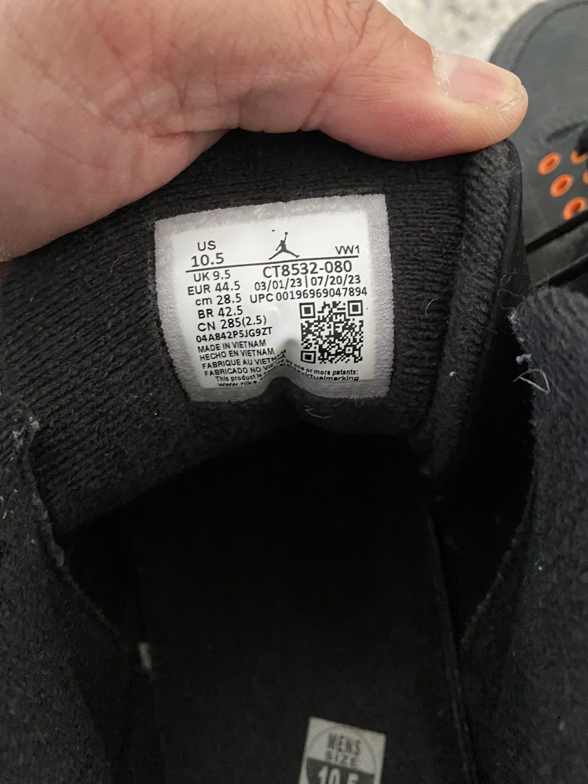 Jordan Brand × Nike Air Jordan Retro 4 Fear Pack Sz 10.5 Size US 10.5 / EU 43-44 - 5 Thumbnail