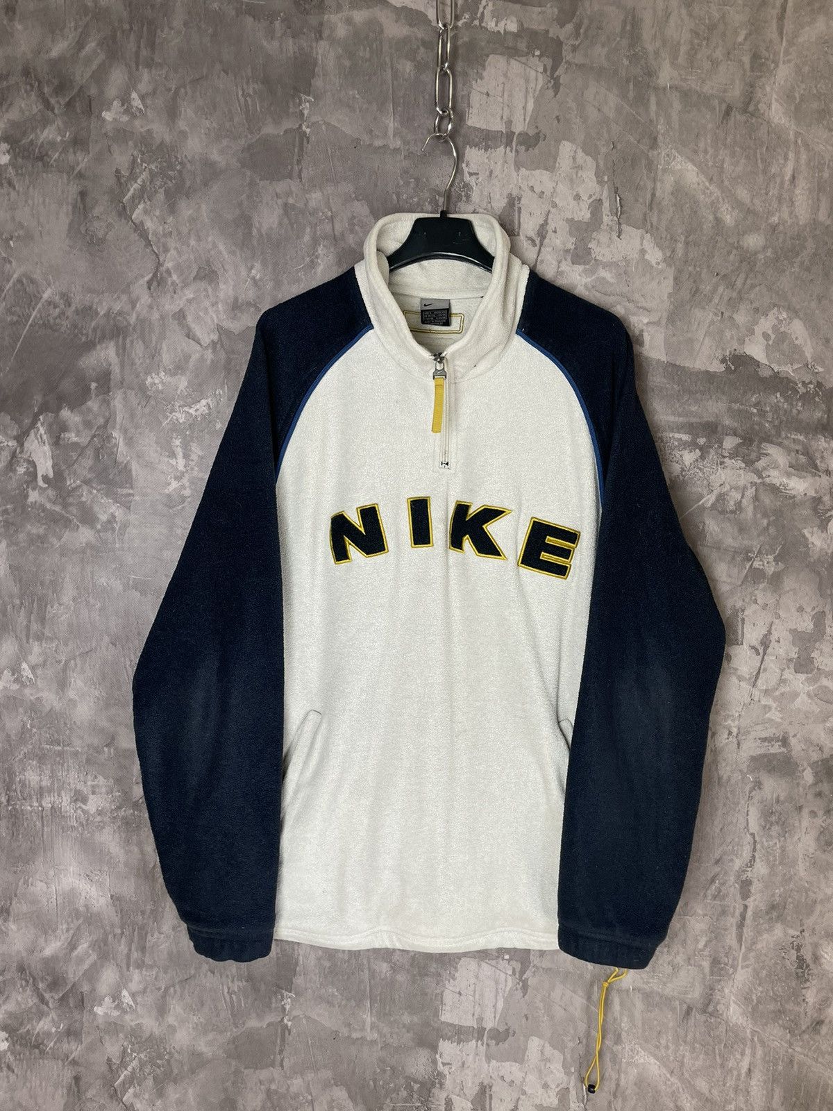 Vintage VINTAGE 90s Nike Rare fleece jacket hoodie big logo Nike Size US S / EU 44-46 / 1 - 1 Thumbnail
