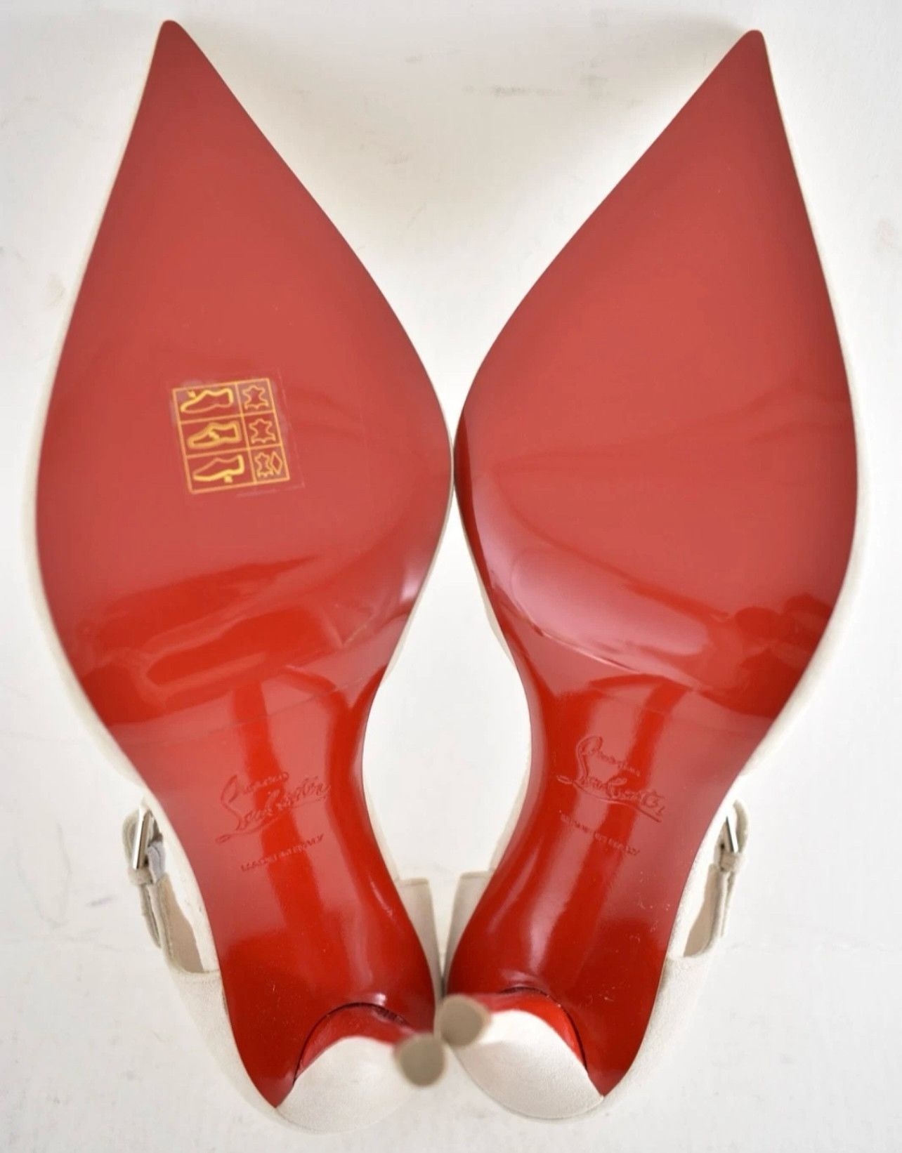 Christian Louboutin Miss Ziggyta 100 Pearl Beige Suede Strap Heel Pump 39.5 Size US 9.5 / IT 39.5 - 22 Thumbnail