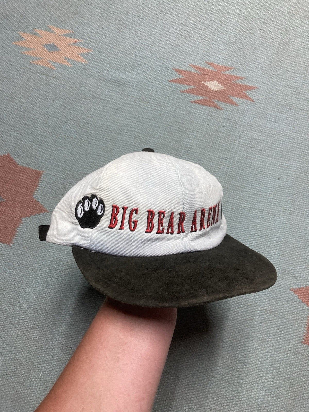 Vintage Vtg Strapback hat big bear arena Michigan hockey bear claws Size ONE SIZE - 1 Thumbnail