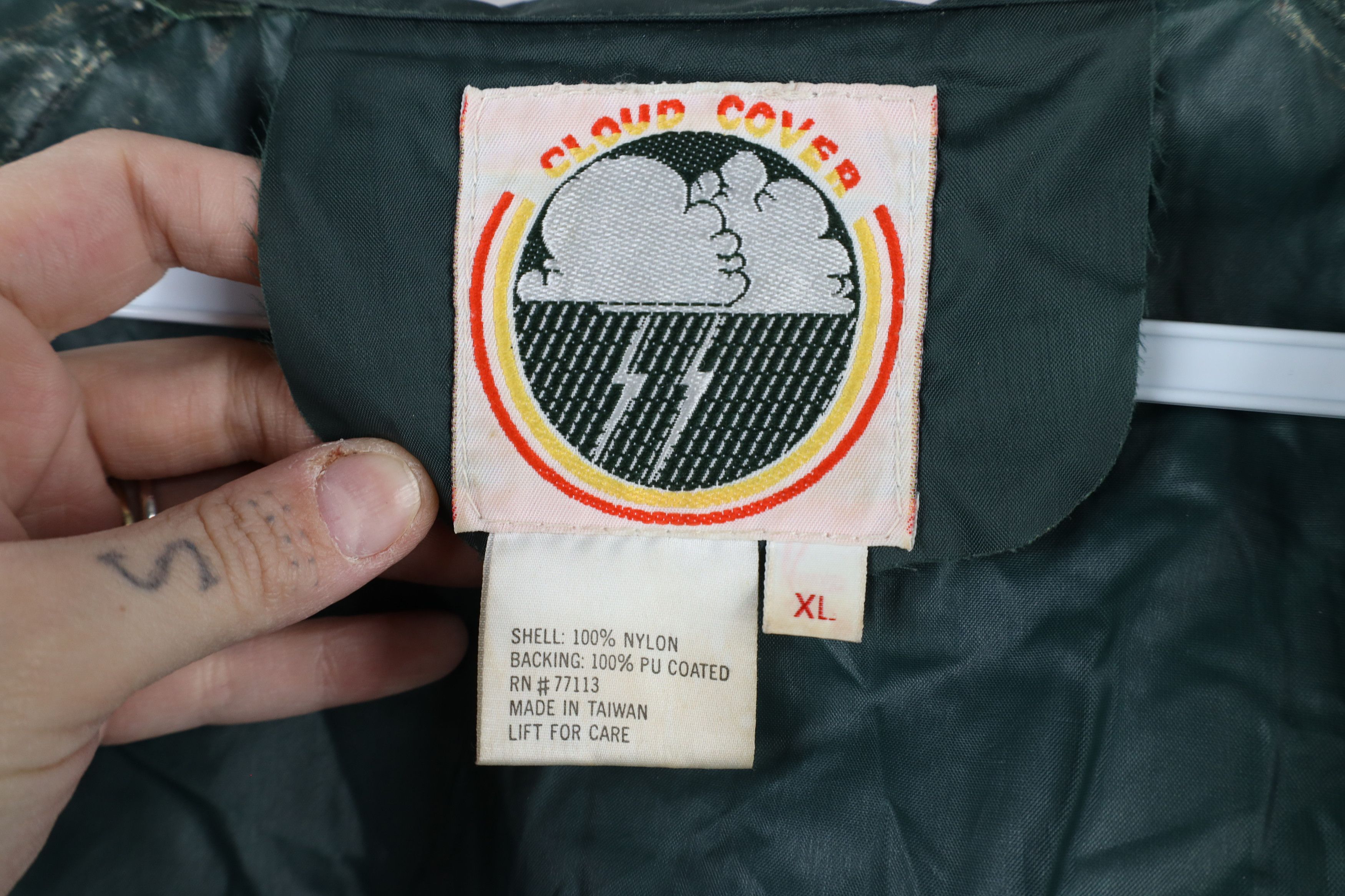Vintage Vintage 90s Streetwear Hooded Rain Windbreaker Jacket Green Size US XL / EU 56 / 4 - 10 Thumbnail