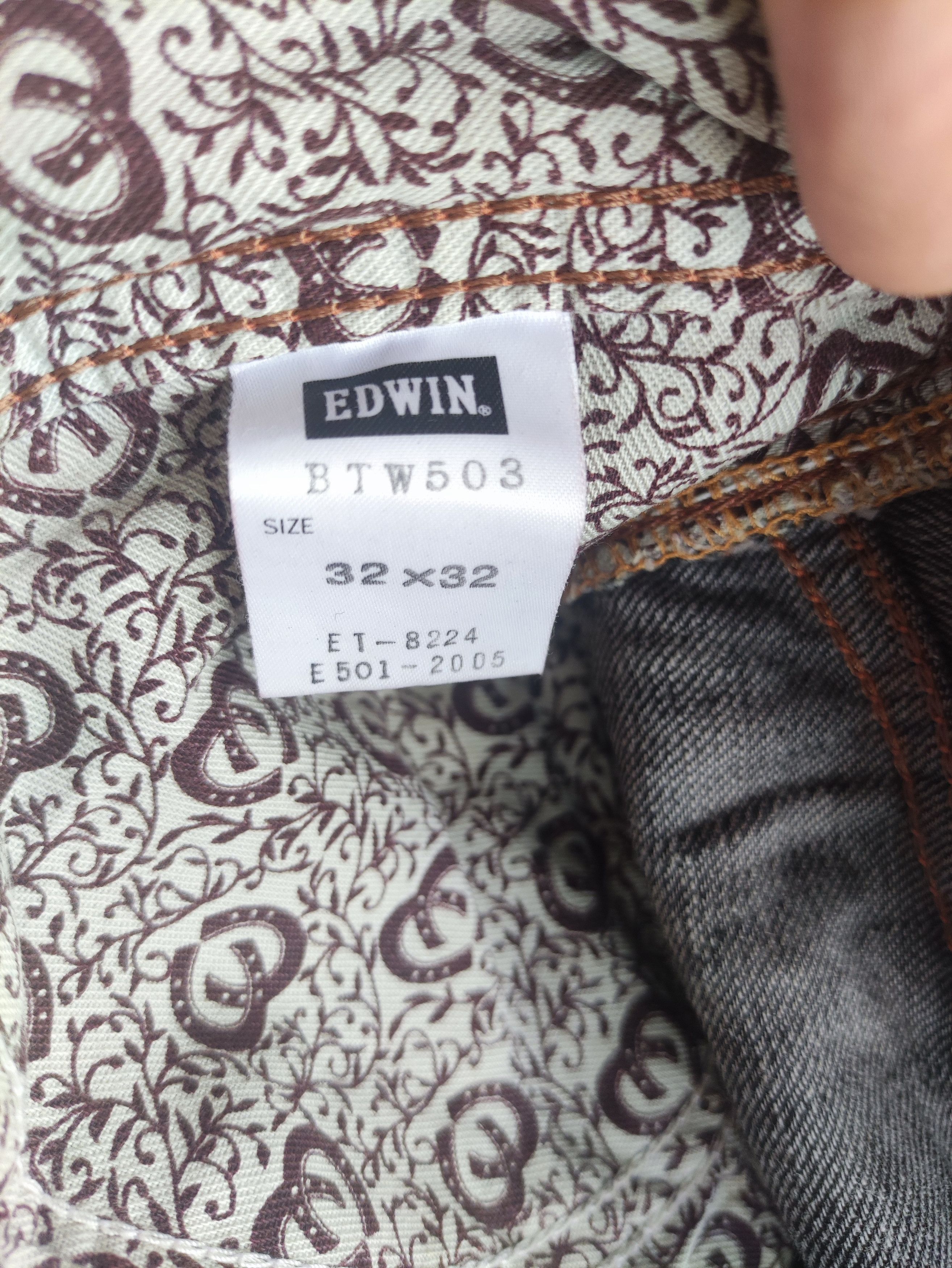 Edwin Vintage Edwin 503 Distress Faded Denim Pants Size US 33 - 8 Thumbnail