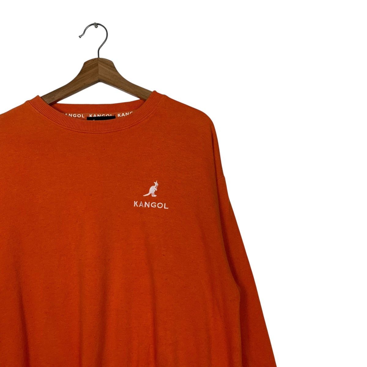 Kangol KANGOL Big Logo Orange Crewneck Sweatshirt #1554-C70 Size US L / EU 52-54 / 3 - 7 Thumbnail