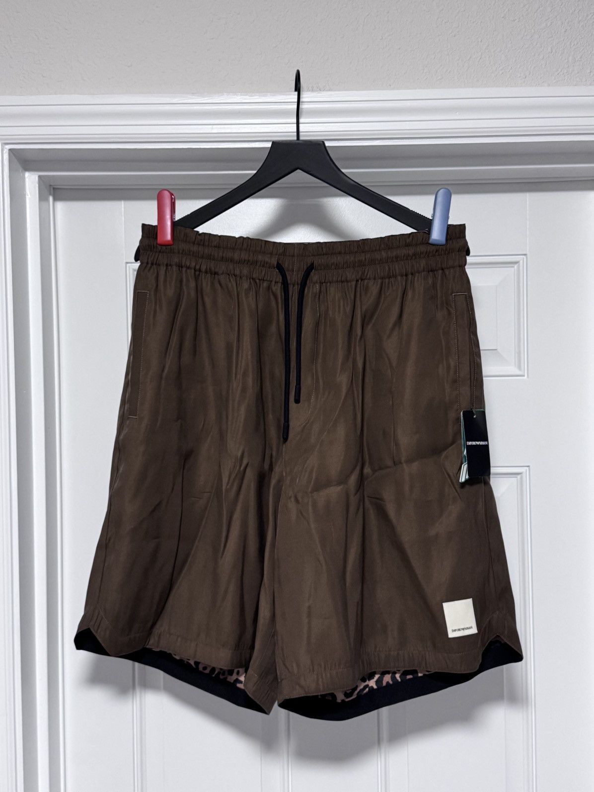 Emporio Armani NWT Emporio Armani Reversible Leopard Print Bermuda Shorts Size US 34 / EU 50 - 3 Thumbnail