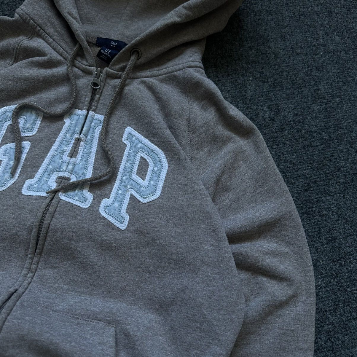 Gap VTG Women’s Gap Zip Hoodie Brown Size M Grunge Avant-garde Size M / US 6-8 / IT 42-44 - 9 Thumbnail