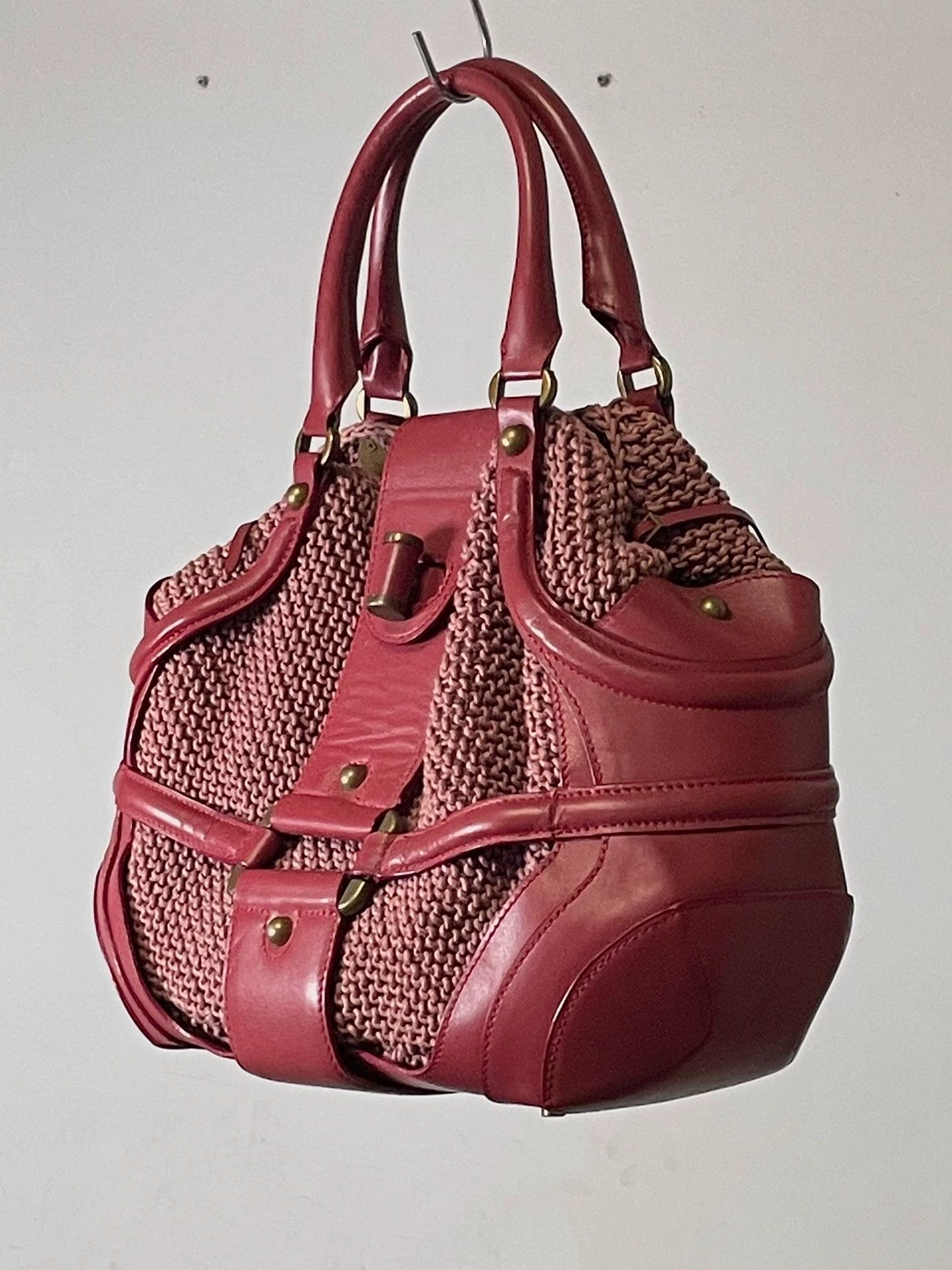 Alexander McQueen Alexander McQueen Cinnabar Red Motorcycle Bag L Size ONE SIZE - 3 Thumbnail