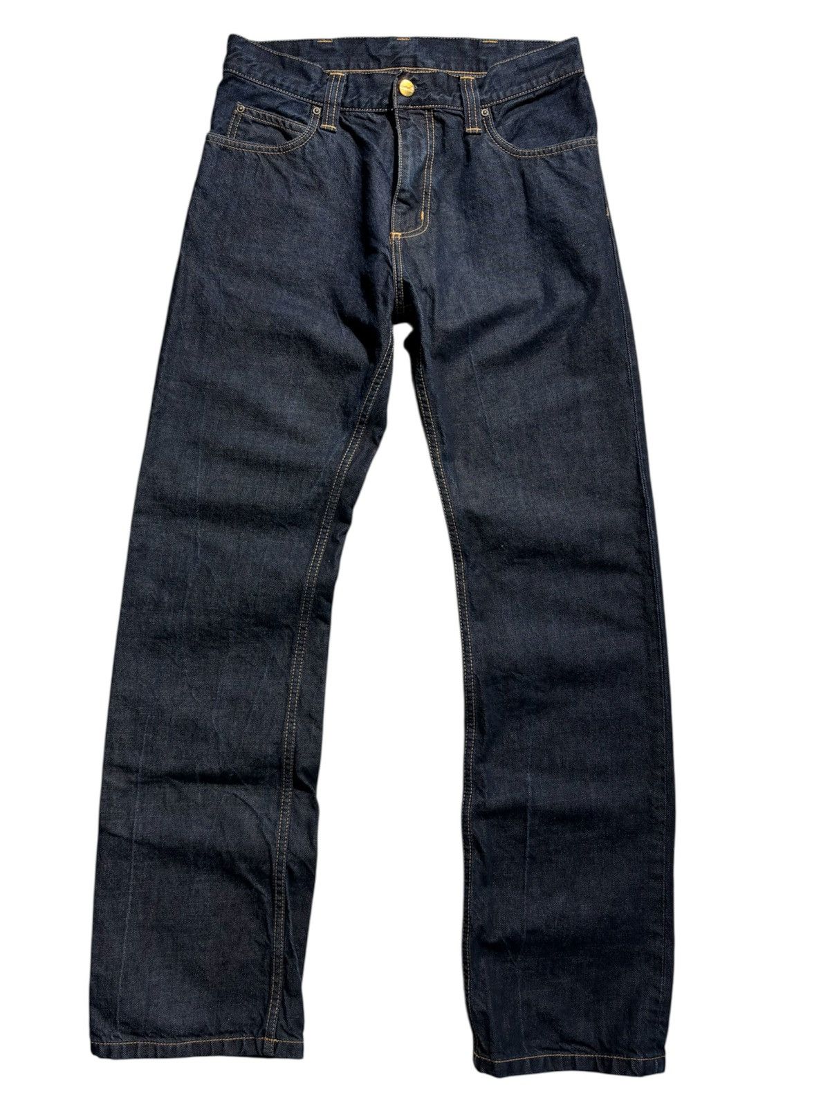 Carhartt Carhartt Indigo Jeans Rockin Pants Straight Big Logo Rap Size US 30 / EU 46 - 4 Thumbnail