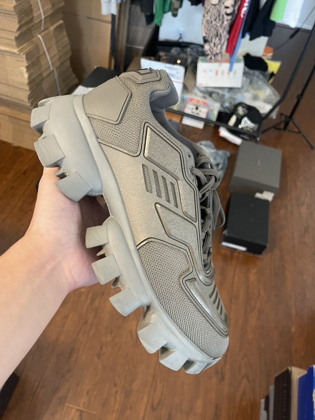 Prada Prada Cloudbusts Grey VERY CLEAN NO BOX 41EU/8US Size US 8 / EU 41 - 2 Thumbnail