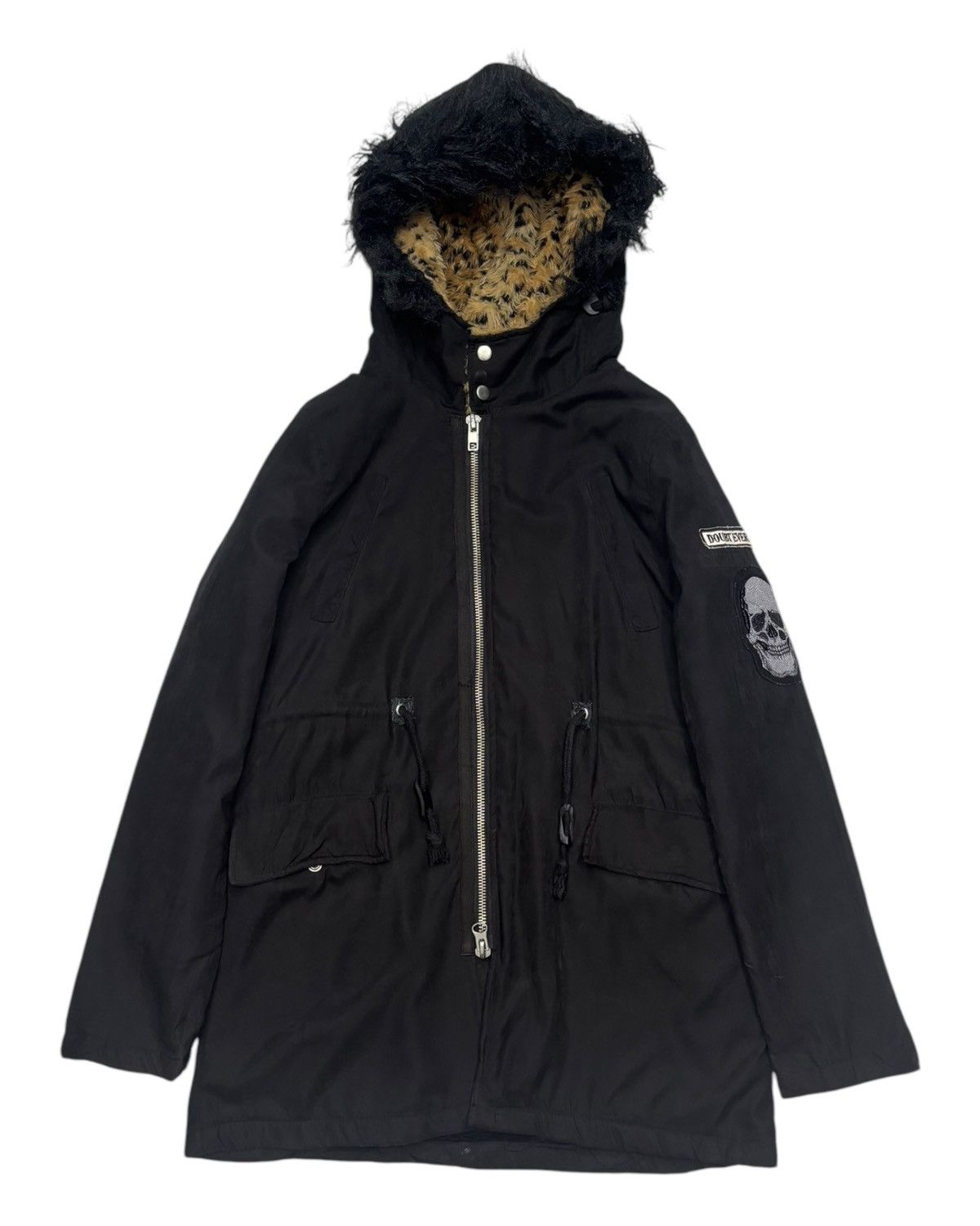 If Six Was Nine 2000s Glad News Punk Gothic Skull Leopard Fur Hood Lgb Style Size US M / EU 48-50 / 2 - 1 Thumbnail
