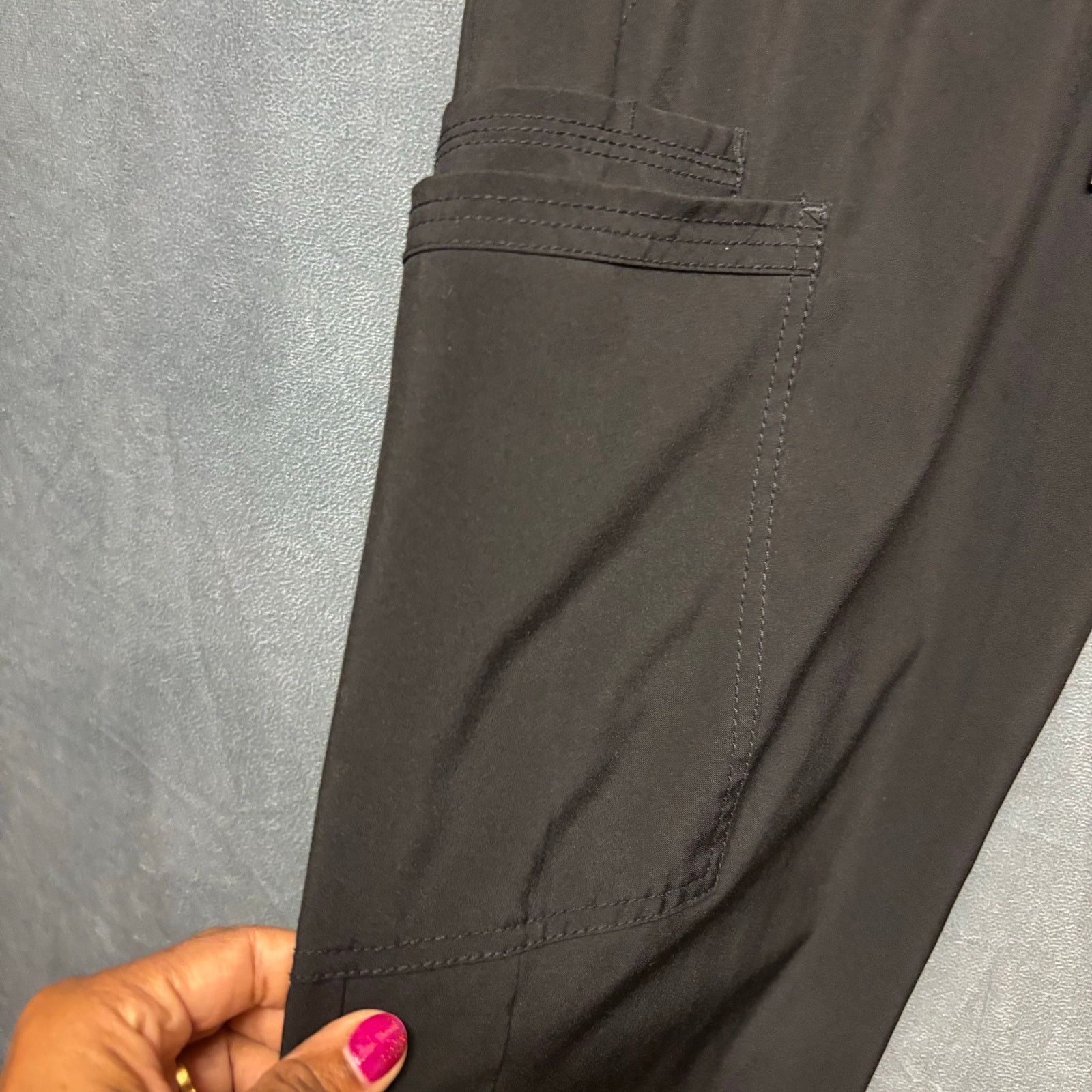 Cherokee Cherokee Infinity Men’s Black Scrub Joggers L Cargo Stretch Size US 34 / EU 50 - 5 Thumbnail