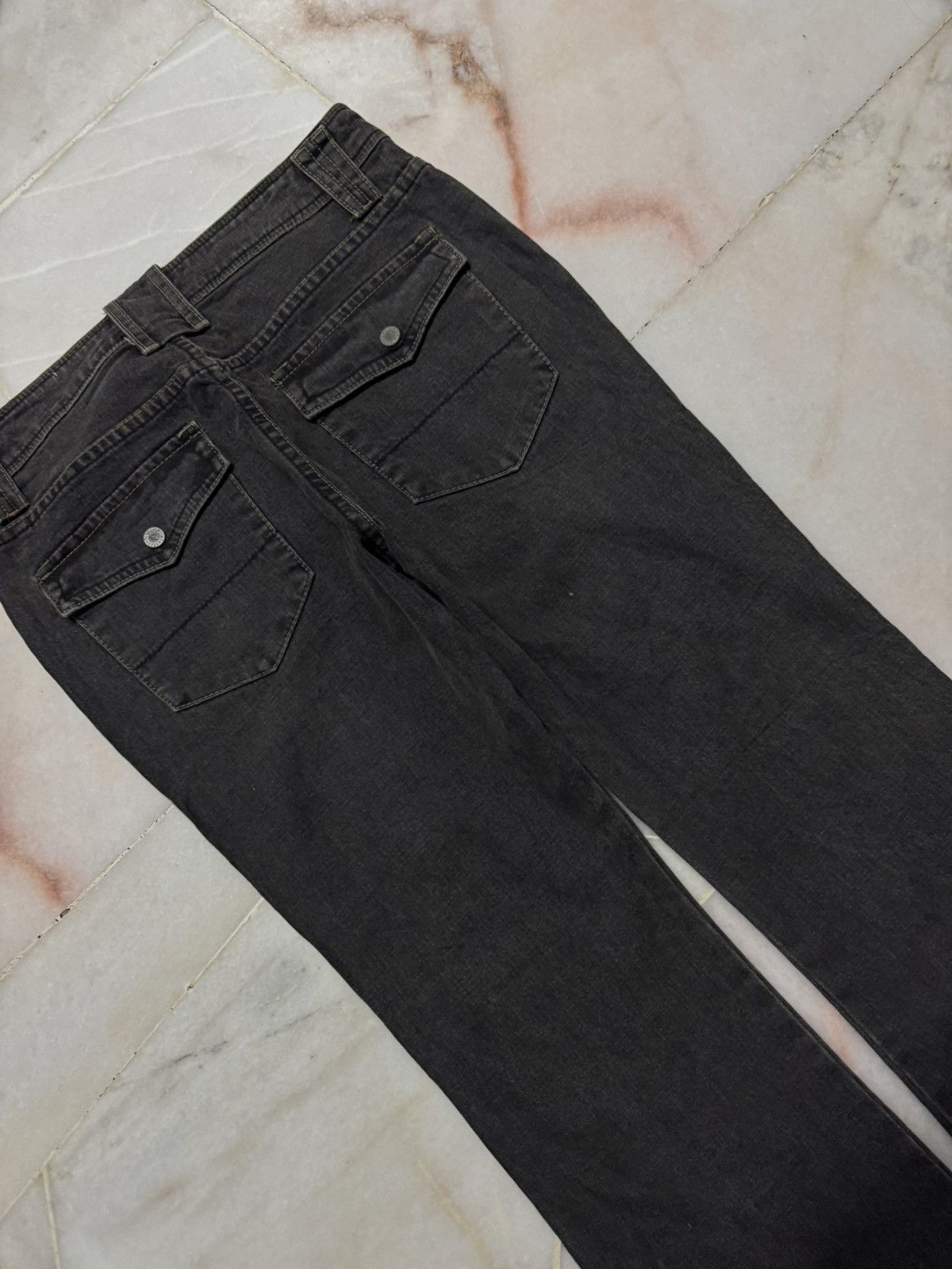 Tornado Mart 💥BELL BOTTOM BUSHPANTS KAPITAL STYLE BLACK JEANS Size US 28 / EU 44 - 11 Thumbnail