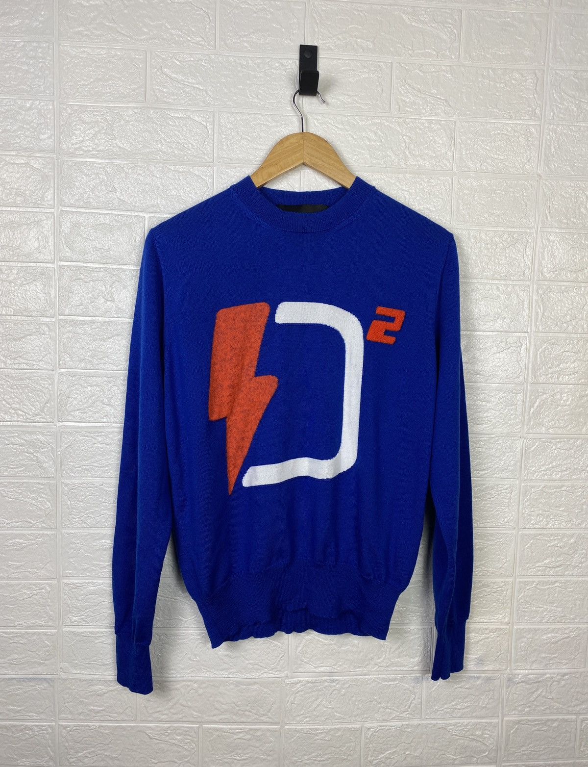 Dsquared2 DSQUARED2 SWEATER Logo big d2 blue Size M Size US M / EU 48-50 / 2 - 1 Thumbnail