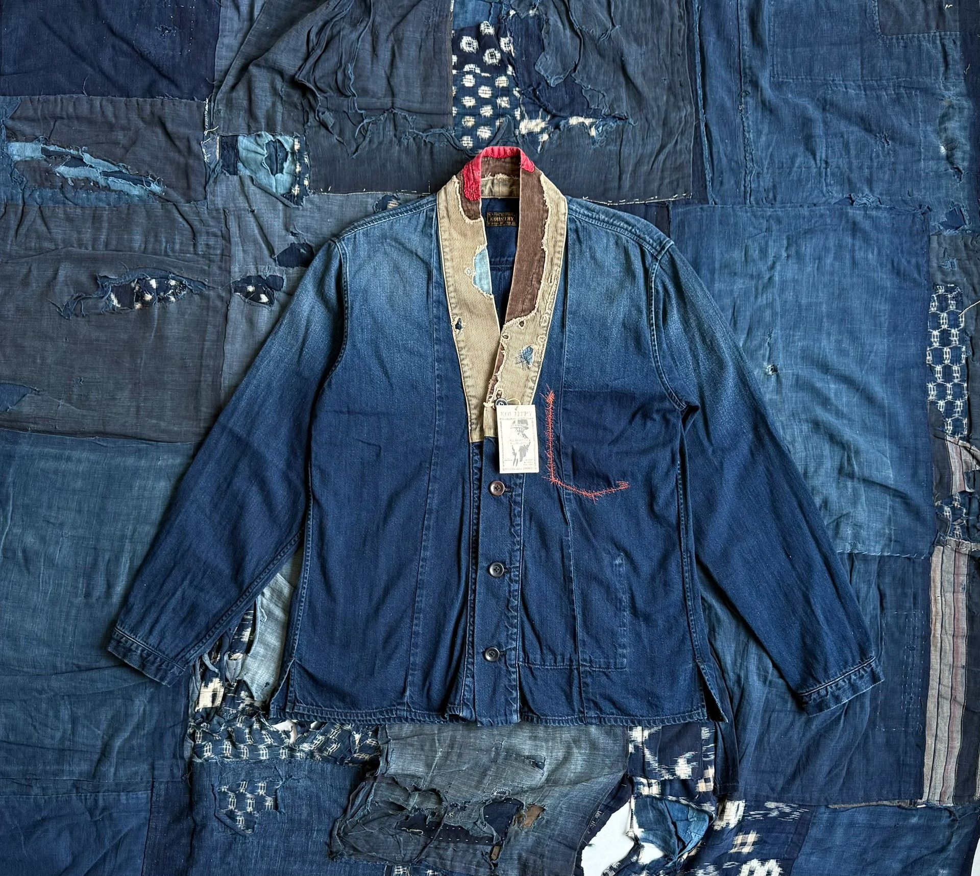 Kapital Kountry KAPITAL COUNTRY EK-759 Distressed Robe Jacket Size US M / EU 48-50 / 2 - 1 Thumbnail