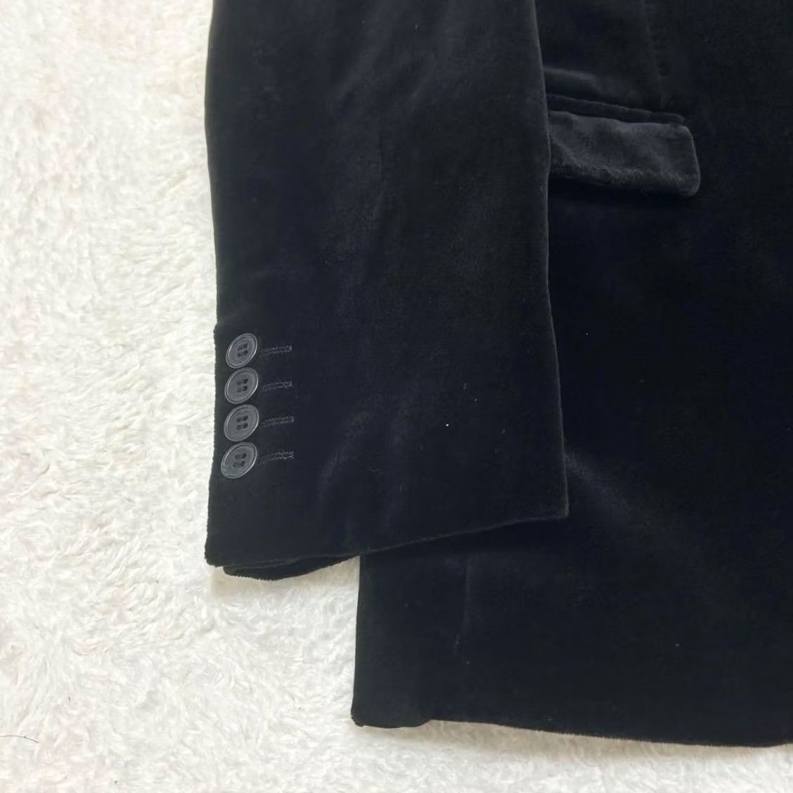 Yohji Yamamoto Yohji Yamamoto A.A.R Velour Tailored Jacket Mens Cotton Black M Size US M / EU 48-50 / 2 - 6 Thumbnail