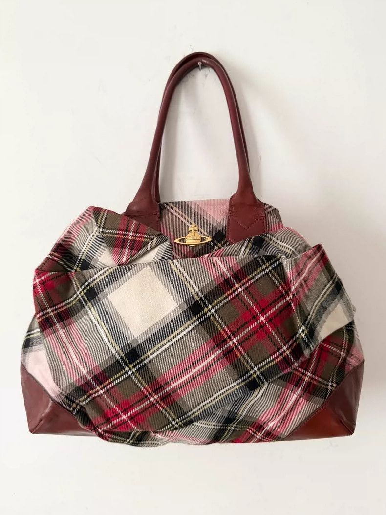 Vivienne Westwood Vivienne Westwood Red and white checkered pattern with fol Size ONE SIZE - 1 Thumbnail