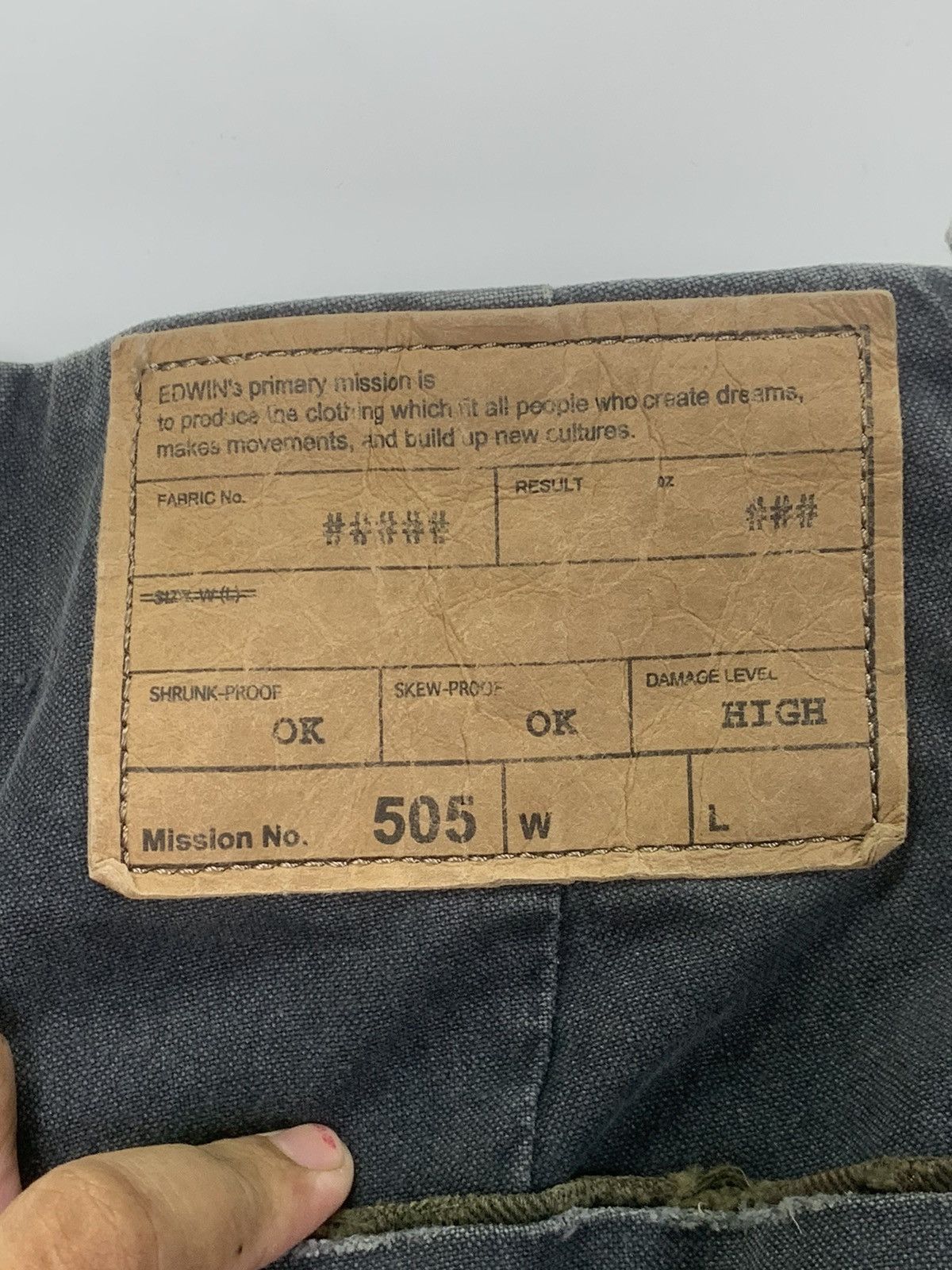 Edwin × Vintage Vintage 90s Edwin Cargo pant Size US 30 / EU 46 - 16 Thumbnail