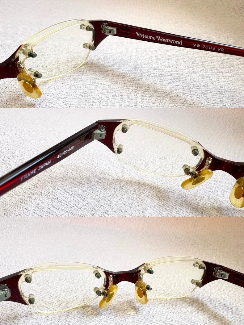 Vivienne Westwood Vivienne Westwood Y2k brown half-frame vintage glasses Size ONE SIZE - 3 Thumbnail