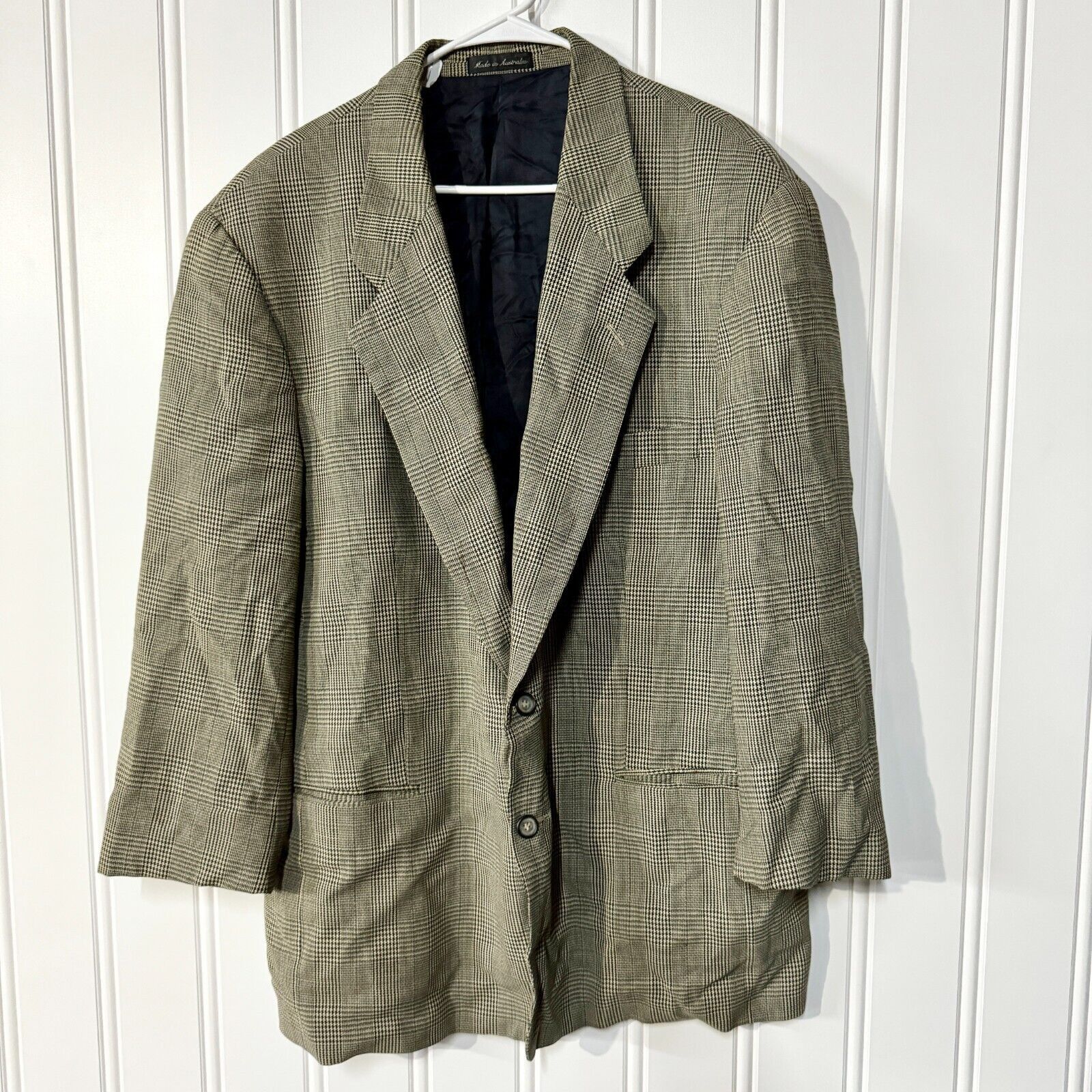 Vintage Vintage Country Road 1980s Suit Jacket Wool Tweed Brown 44 Size 44R - 2 Thumbnail