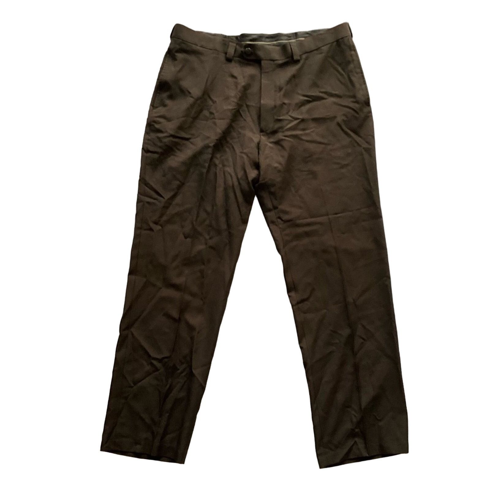 Haggar Men's Haggar® Classic Fit Flat Front Pants Size 38R - 2 Thumbnail