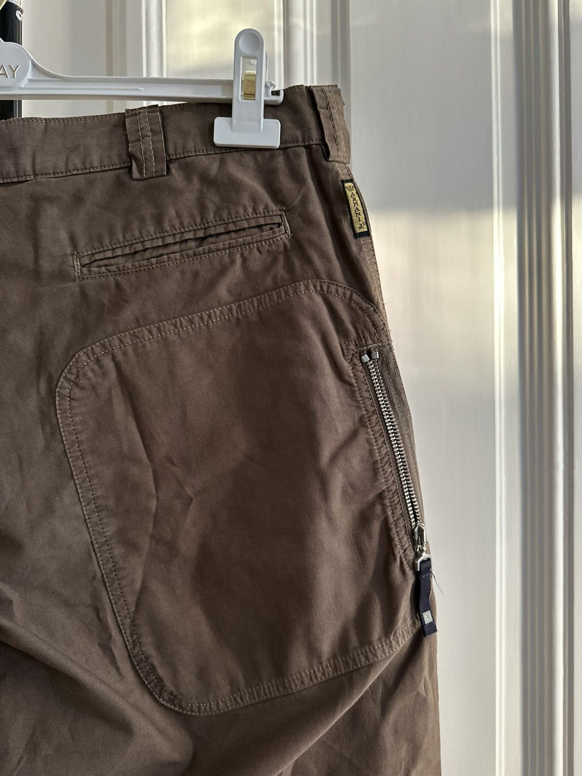 Armani Vintage Armani Jeans Collection Army Brown Baggy Cargo Pants Size US 36 / EU 52 - 5 Thumbnail