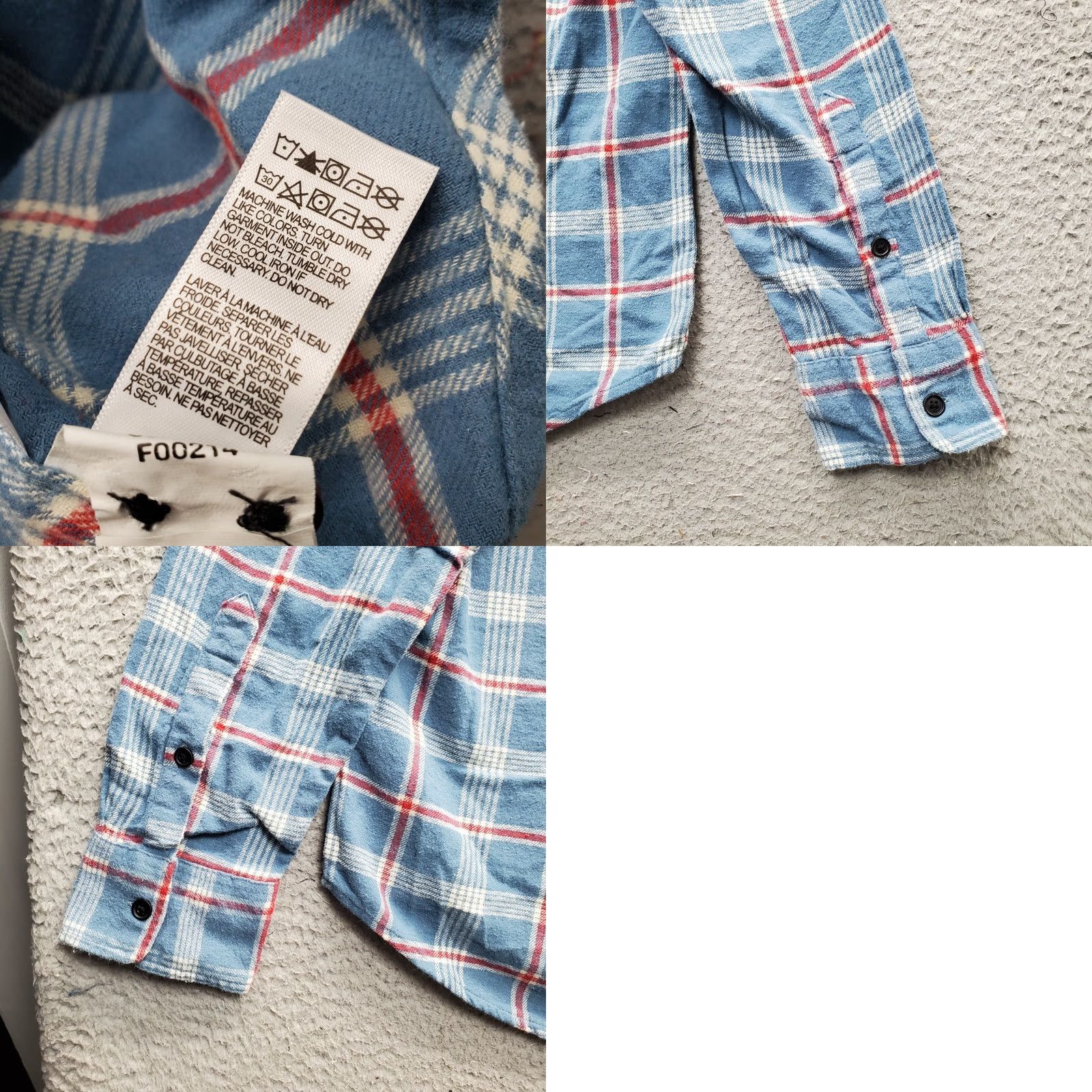 Lucky Brand Lucky Brand Flannel Shirt Mens L Multi Plaid Classic Fit Collared Button-Up Size US L / EU 52-54 / 3 - 8 Thumbnail