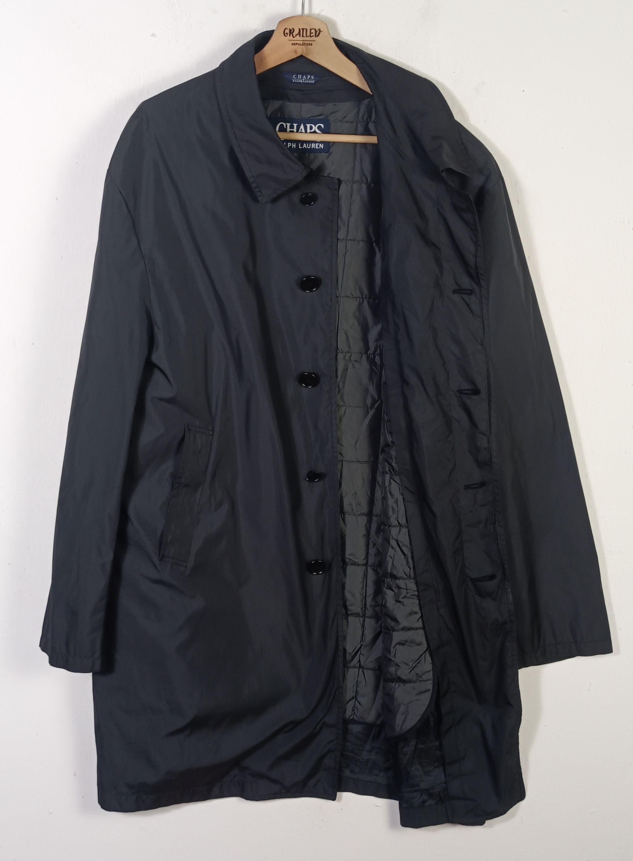 Chaps Vintage Chaps Ralph Lauren Trench Coat Jacket Size US XL / EU 56 / 4 - 2 Thumbnail