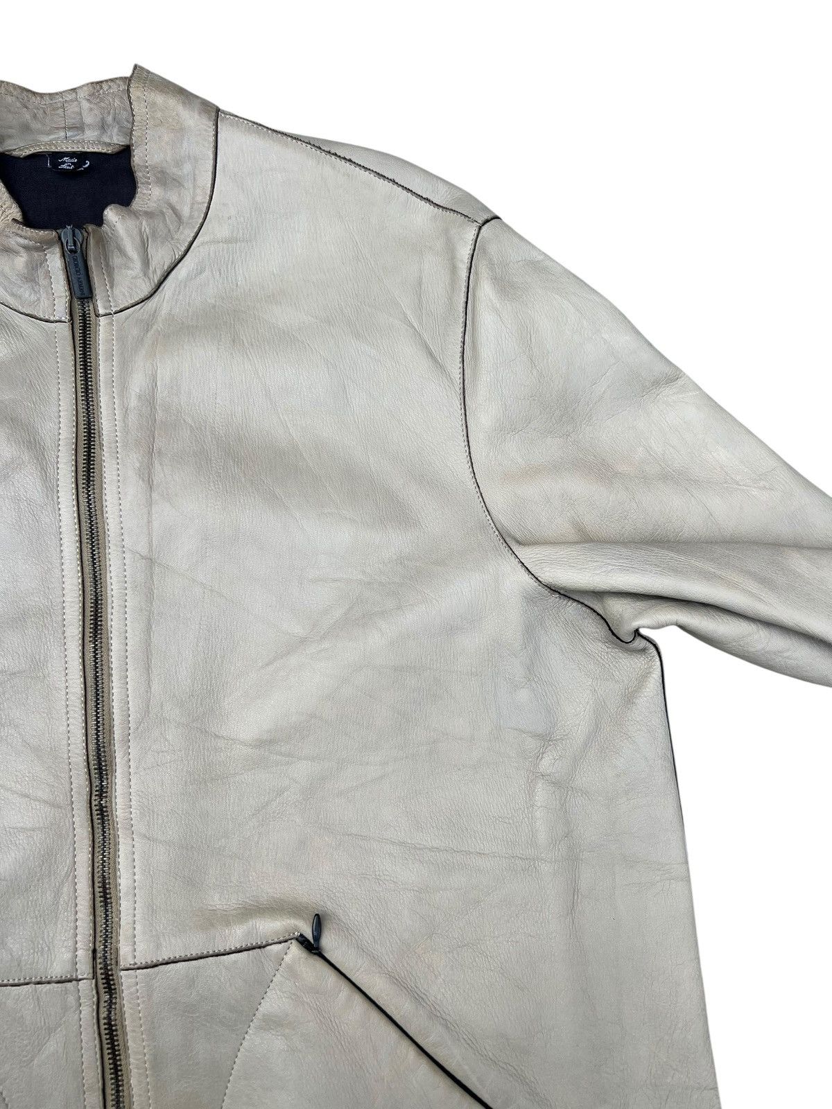 Giorgio Armani Archive Giorgio Armani Le Collezioni Leather Racer Jacket Size US S / EU 44-46 / 1 - 10 Thumbnail