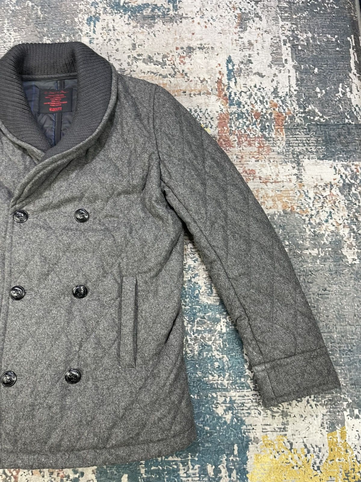 Fidelity Fidelity Shawl Lapel Quilted Issue Peacoat Size US S / EU 44-46 / 1 - 7 Thumbnail