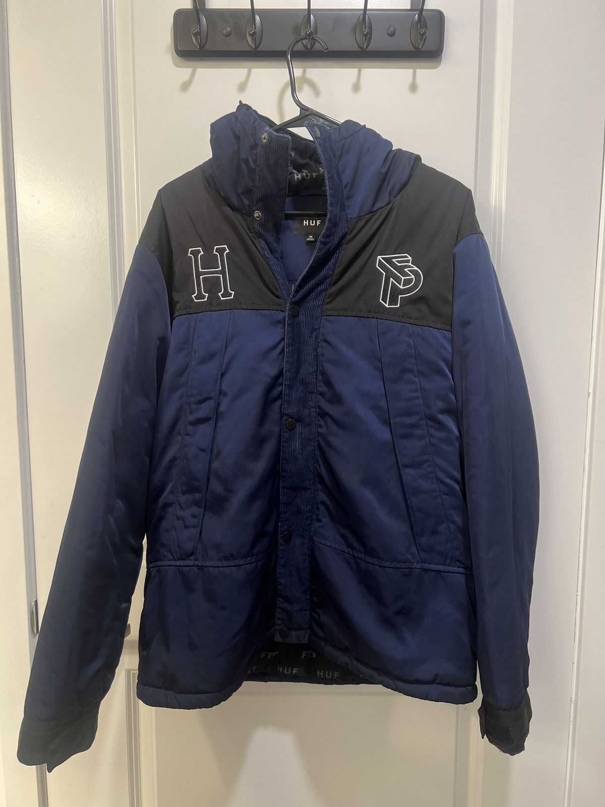 image of Fuck The Population x Huf Ftp X Huf Original Jacket in Blue, Men's (Size Medium)