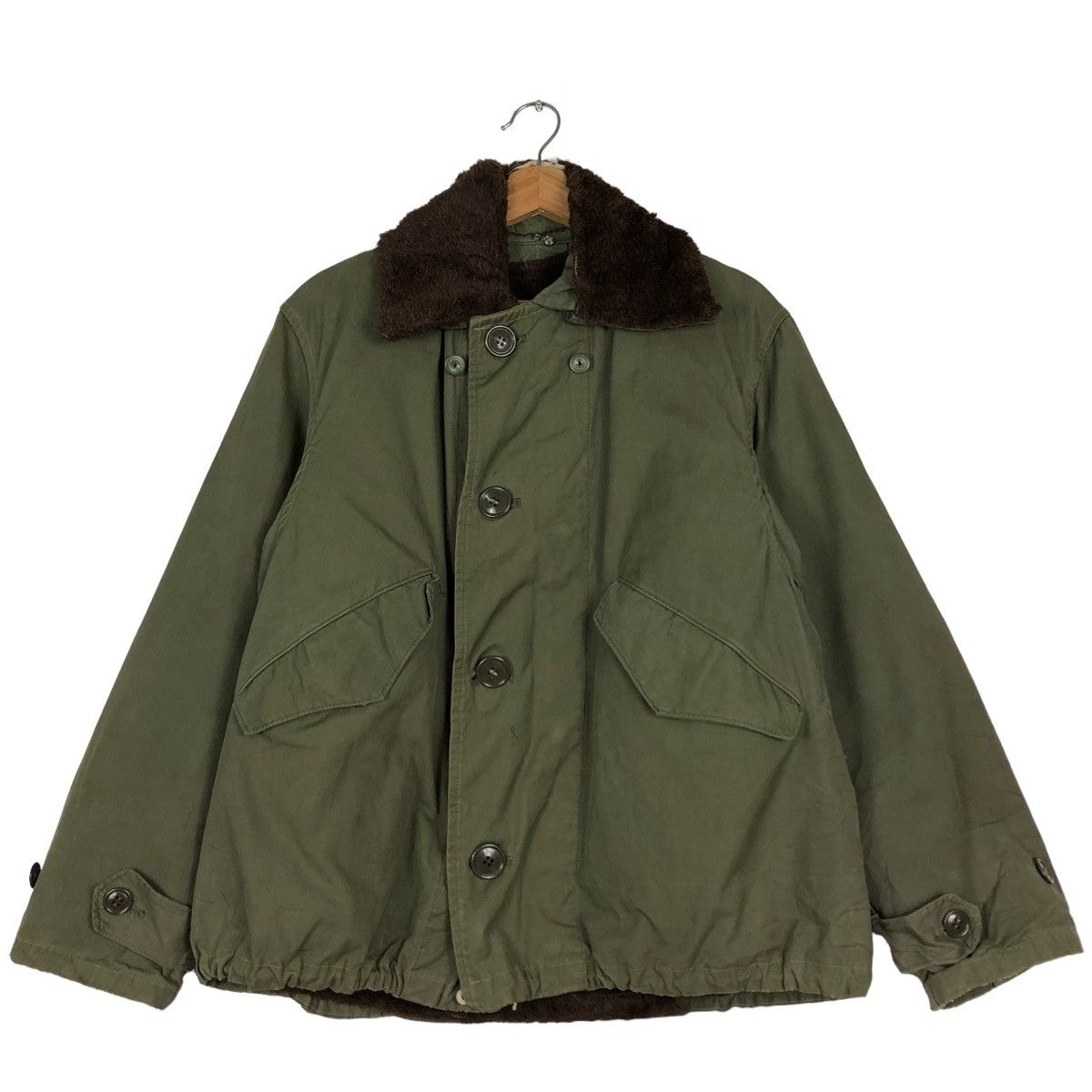 Buzz Rickson's 🔥TRUE VINTAGE SLANT POCKET CARGO JACKET WALDES ZIPPER USA Size US M / EU 48-50 / 2 - 1 Thumbnail