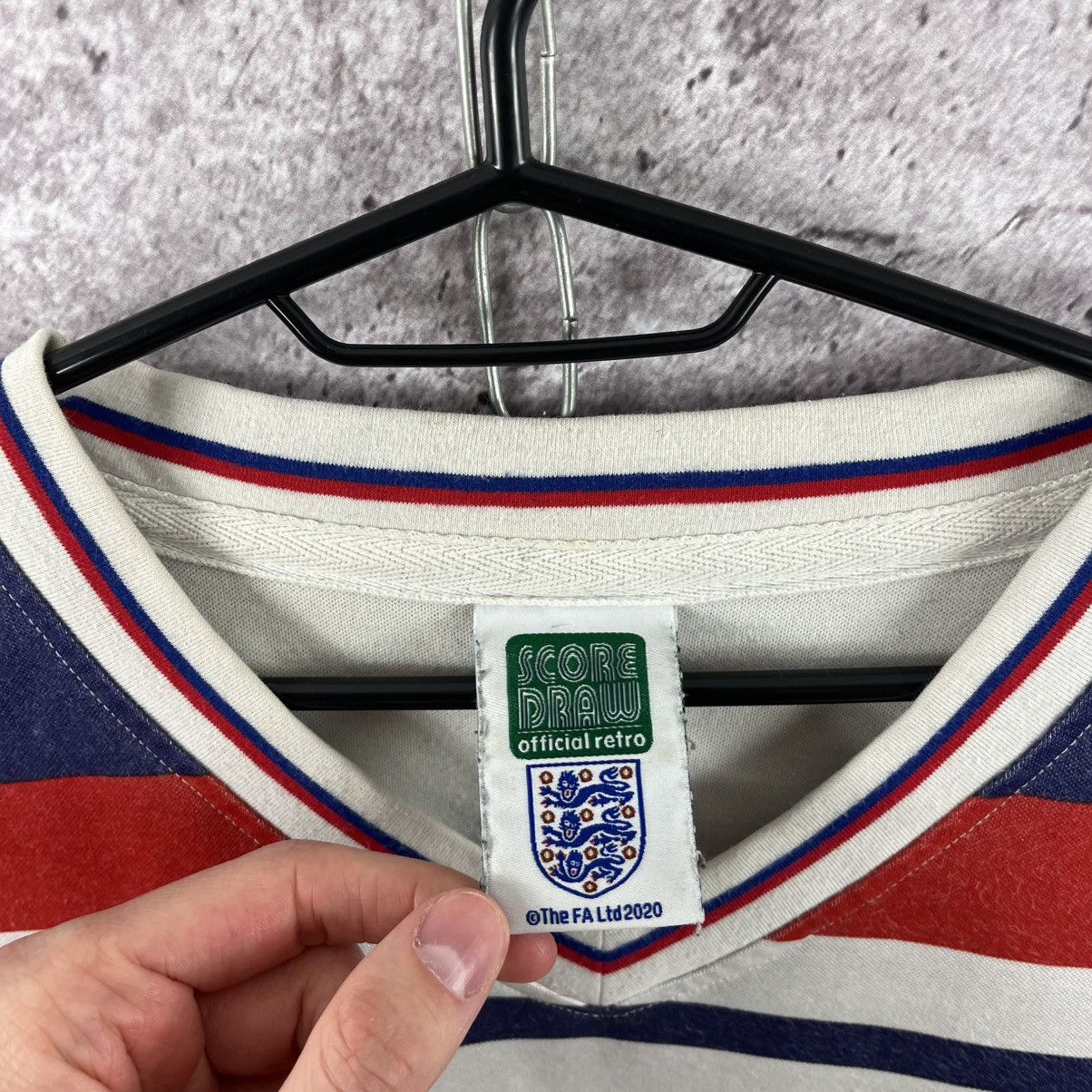 Vintage Score Draw Official Retro England Team Soccer Jersey Size US XXL / EU 58 / 5 - 8 Thumbnail