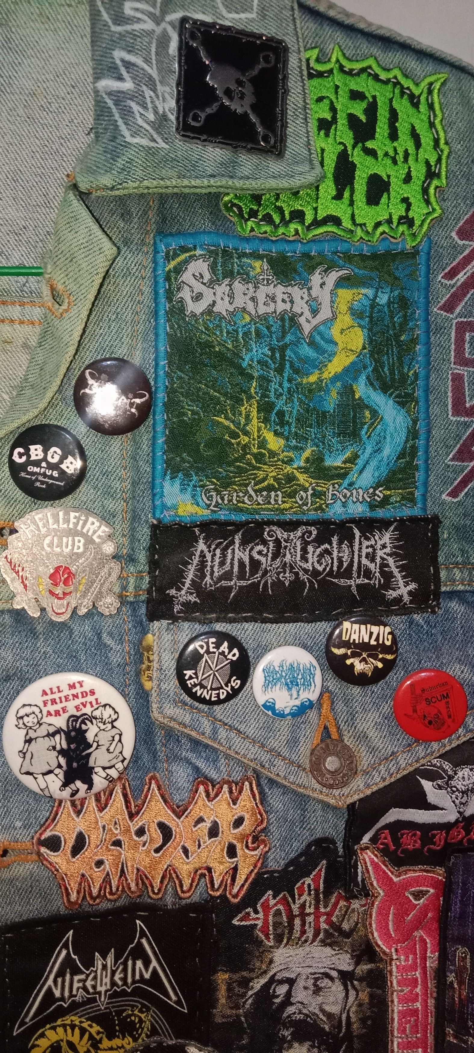 Levi's Vintage Metal Battle Vest–Custom Thrash & Death Metal Jacket Size US M / EU 48-50 / 2 - 4 Thumbnail