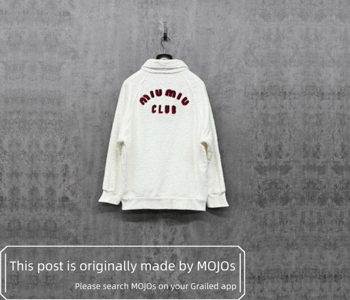 Miu Miu Sz L Miu MIu Logo Polo Sweatshirt mojos99 Size US L / EU 52-54 / 3 - 1 Thumbnail