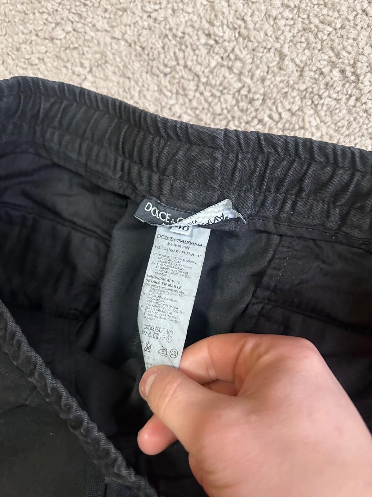 Dolce & Gabbana Dolce&Gabbana Mens Joggers Black Pant Sz 48 Size US 44 / EU 60 - 6 Thumbnail