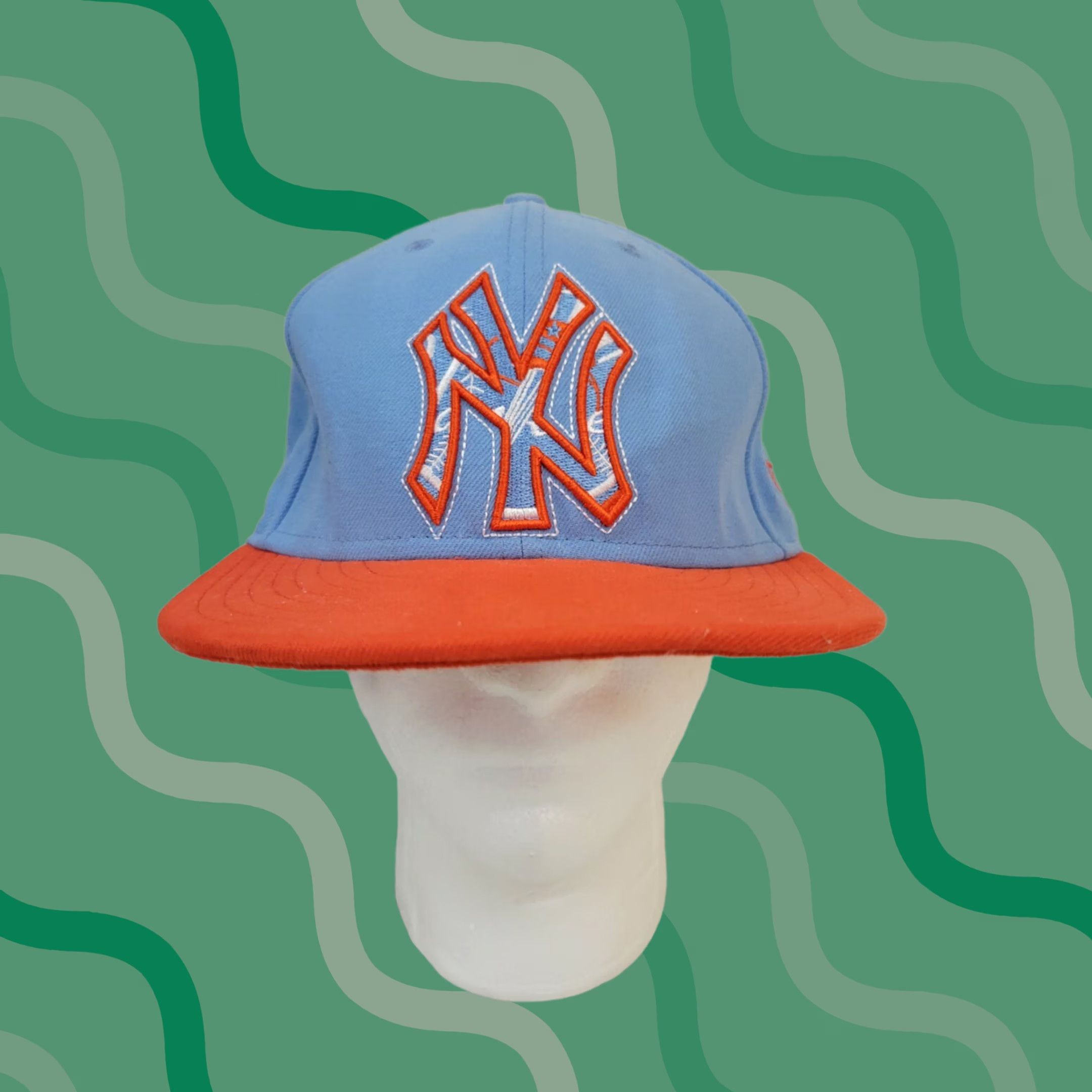 New Era × Stussy Stussy New Era Curly S fitted hat Orange 7 1/8