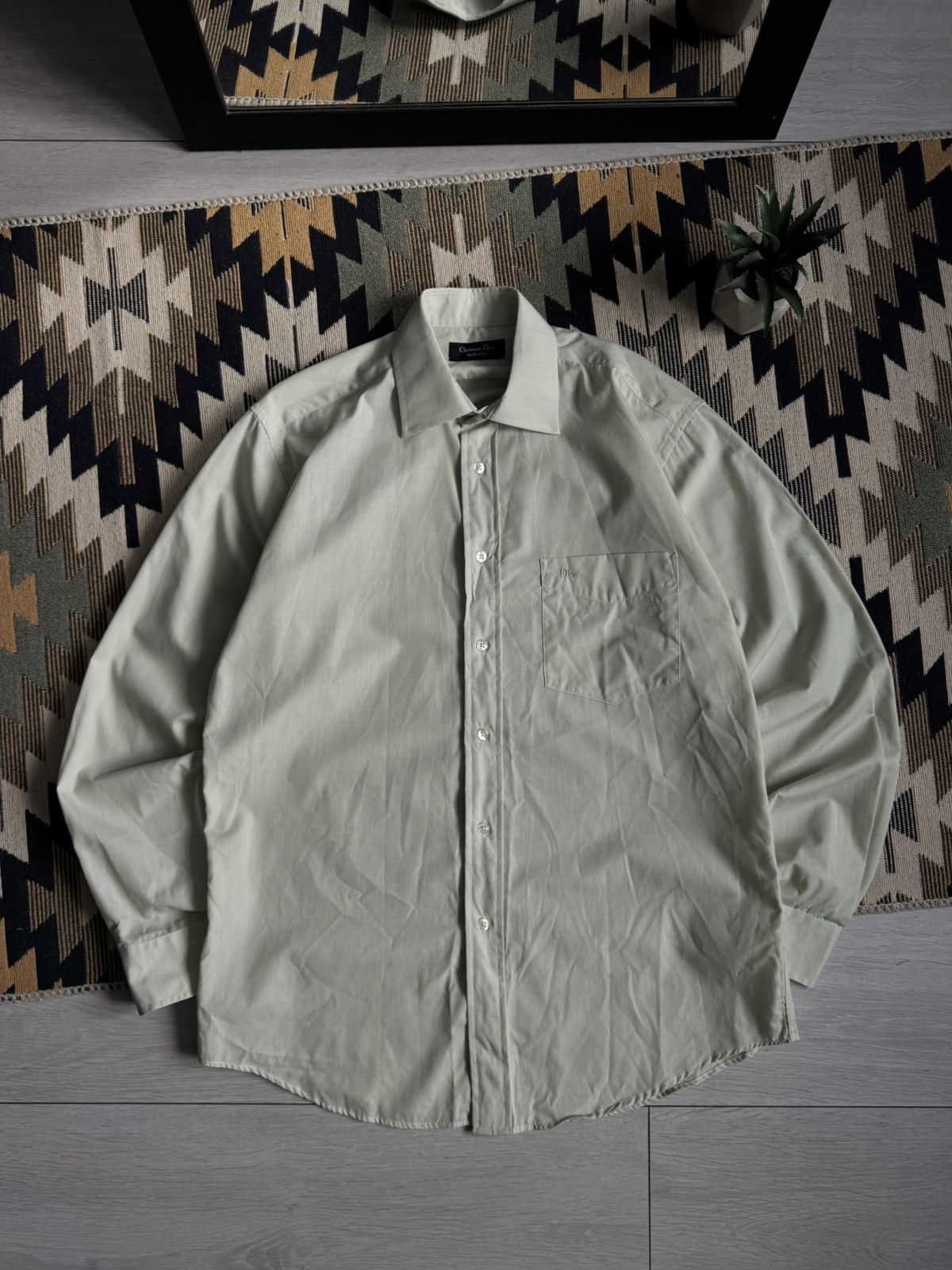 Christian Dior Monsieur Vintage Christian Dior Monsieur Button Up Shirt Size US L / EU 52-54 / 3 - 1 Thumbnail