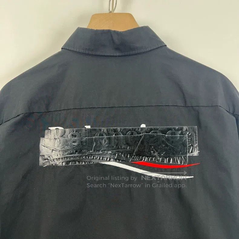 Balenciaga Balenciaga size 38 Embroidered coke shirt with vinyl cover Size US M / EU 48-50 / 2 - 7 Thumbnail